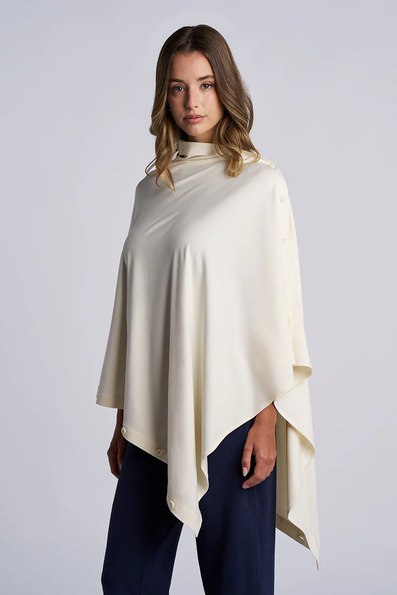 Women's Revilla Button-Up Convertible Wrap | Vanilla - Image 5