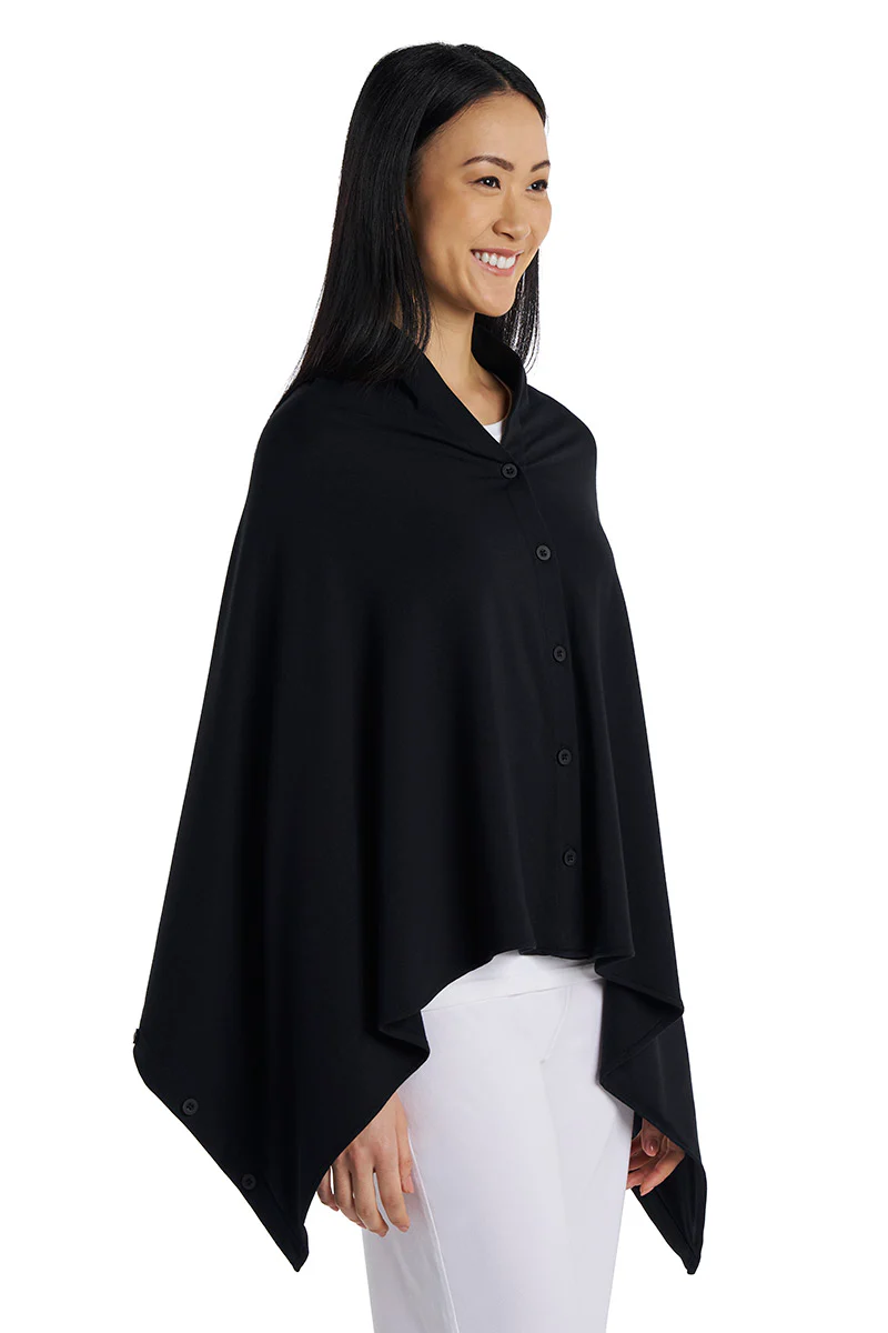 Women's Revilla Button-Up Convertible Wrap | Black - Image 8