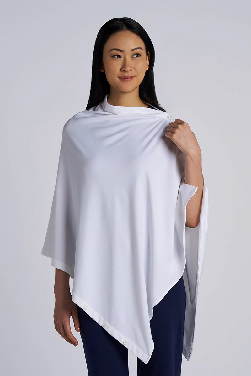 Women's Revilla Button-Up Convertible Wrap | White - Image 2