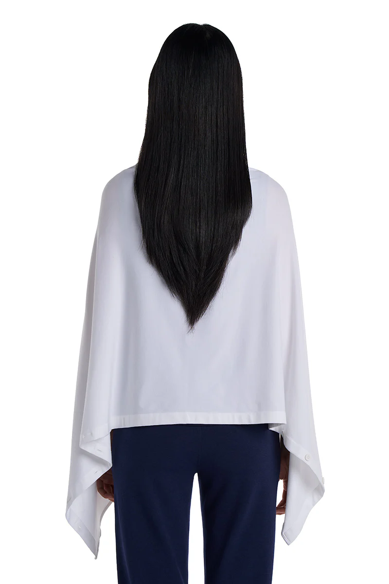 Women's Revilla Button-Up Convertible Wrap | White - Image 7