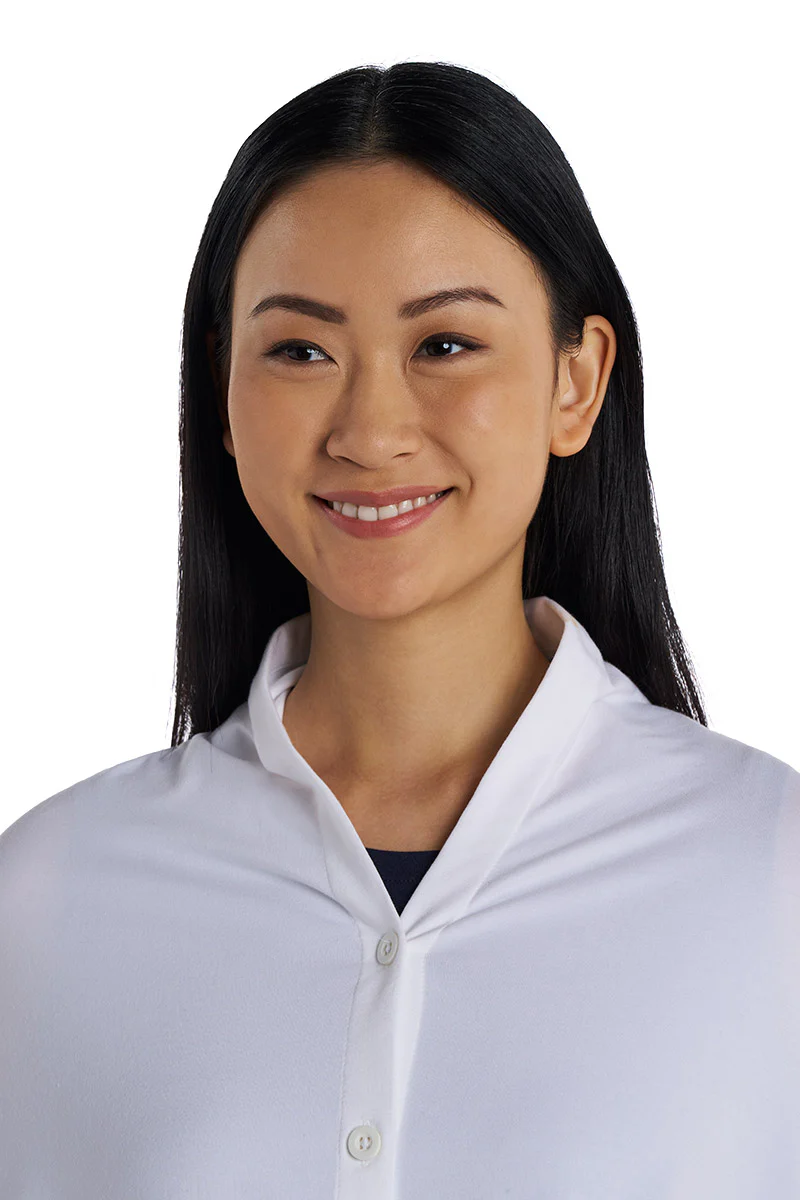 Women's Revilla Button-Up Convertible Wrap | White - Image 8