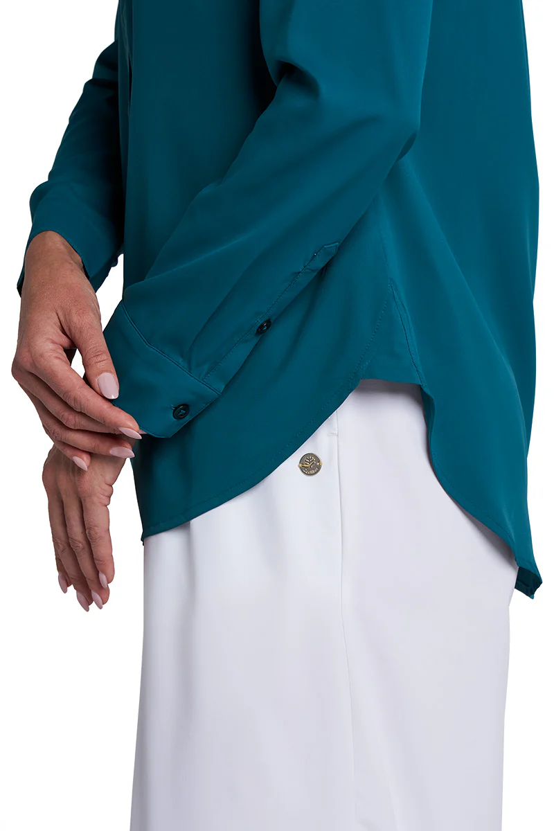 Women's Rhodes Long Sleeve Shirt | Transformative Teal - Image 5