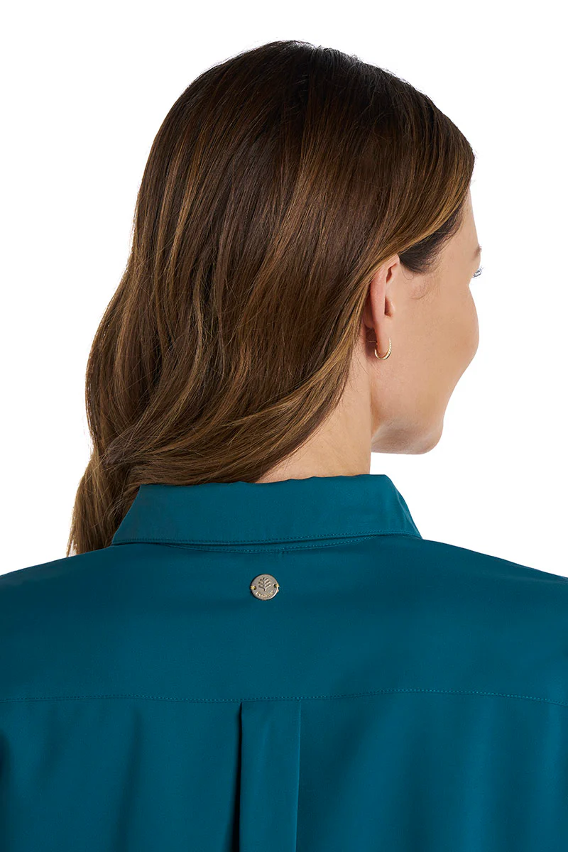 Women's Rhodes Long Sleeve Shirt | Transformative Teal - Image 6