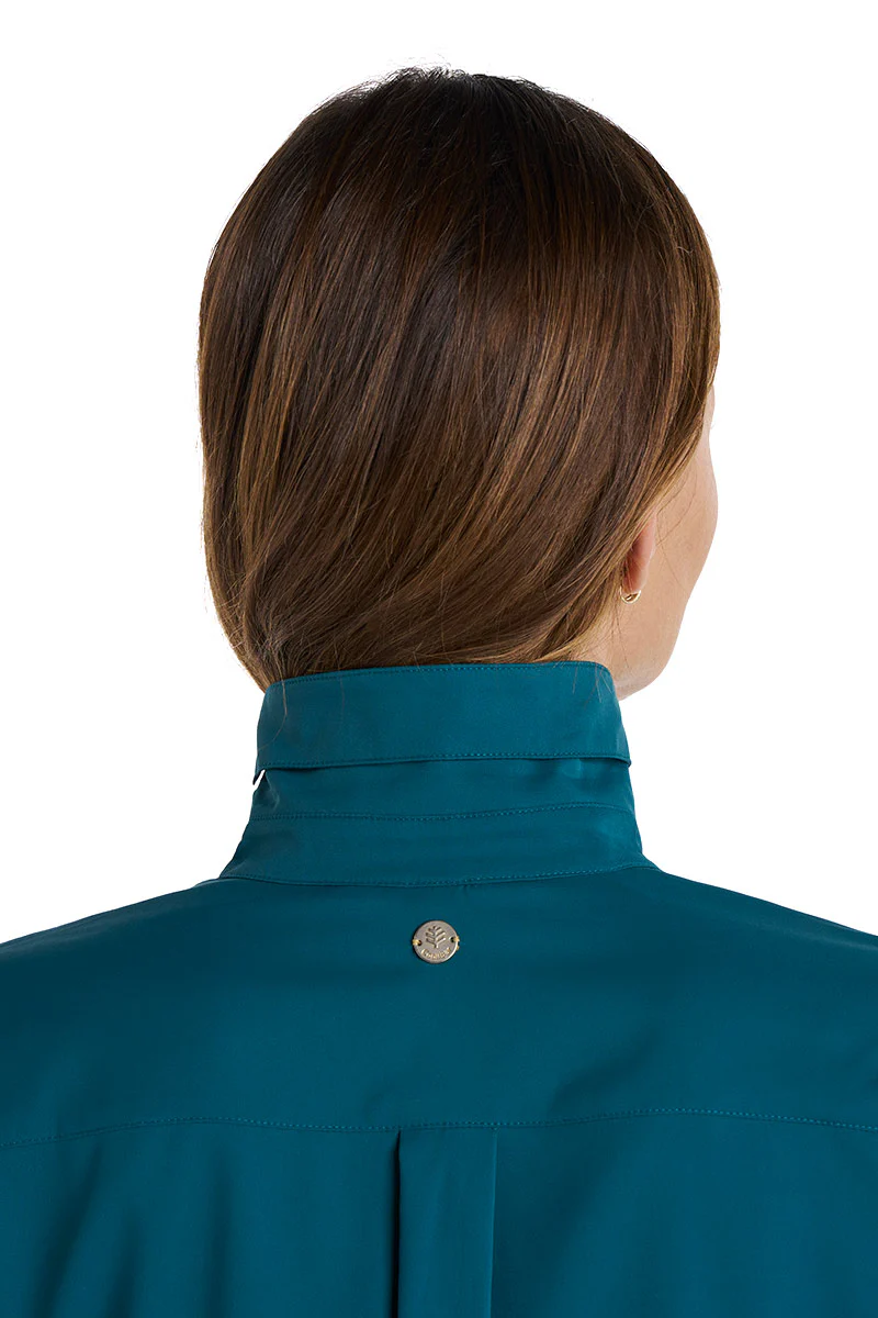 Women's Rhodes Long Sleeve Shirt | Transformative Teal - Image 7