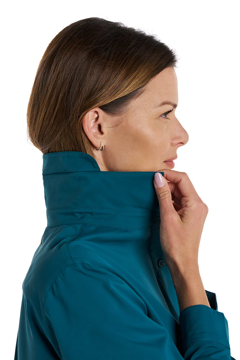 Women's Rhodes Long Sleeve Shirt | Transformative Teal - Image 8