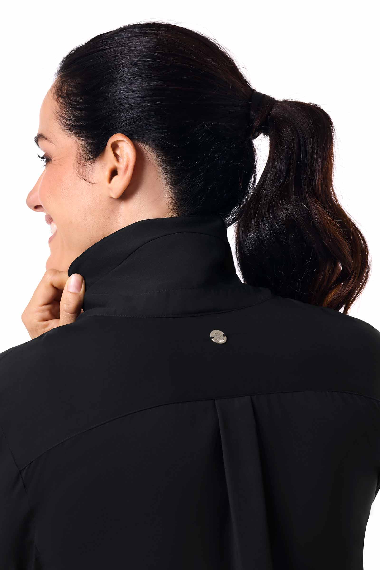 Women's Rhodes Long Sleeve Shirt | Black - Image 5