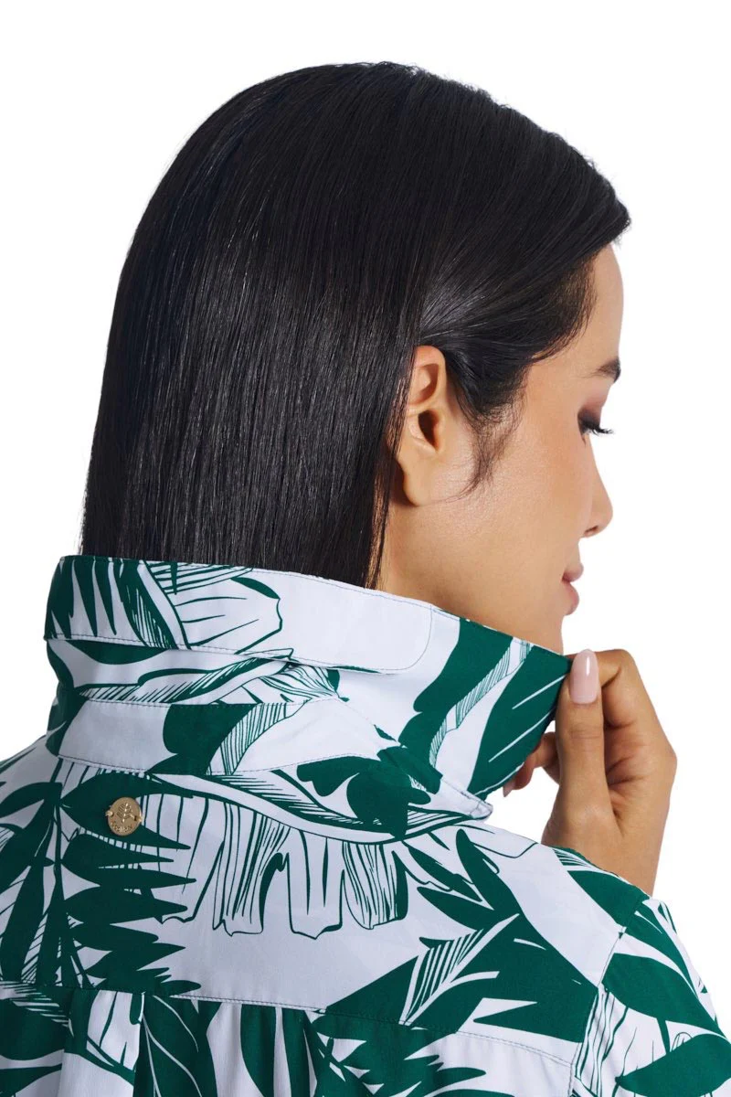 Women's Rhodes Long Sleeve Shirt | Eden Palm Paradise - Image 4