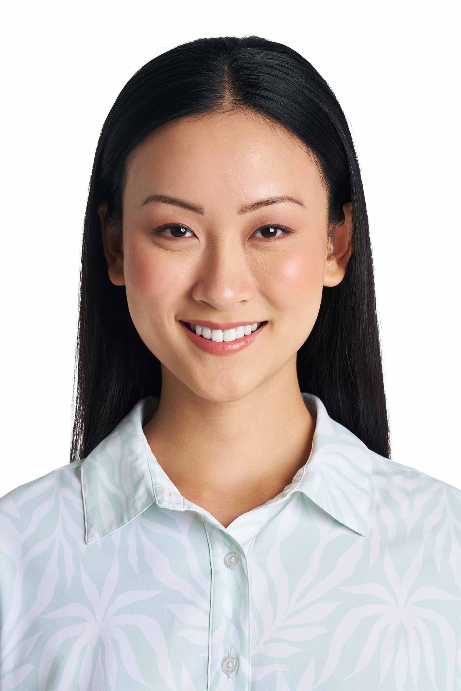 Women's Rhodes Long Sleeve Shirt | Misty Aqua American Palm - Image 8