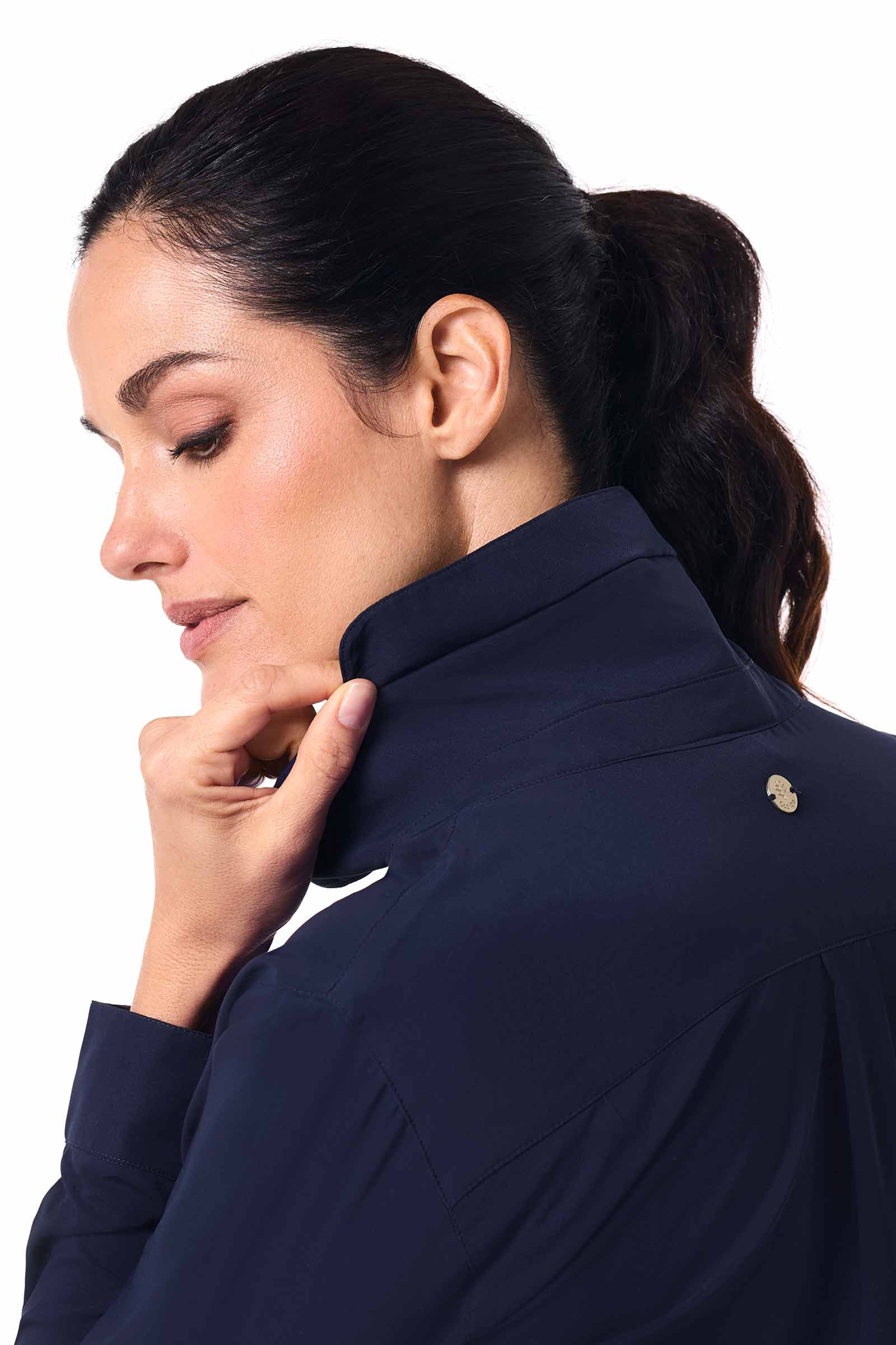 Women's Rhodes Long Sleeve Shirt | Navy - Image 5