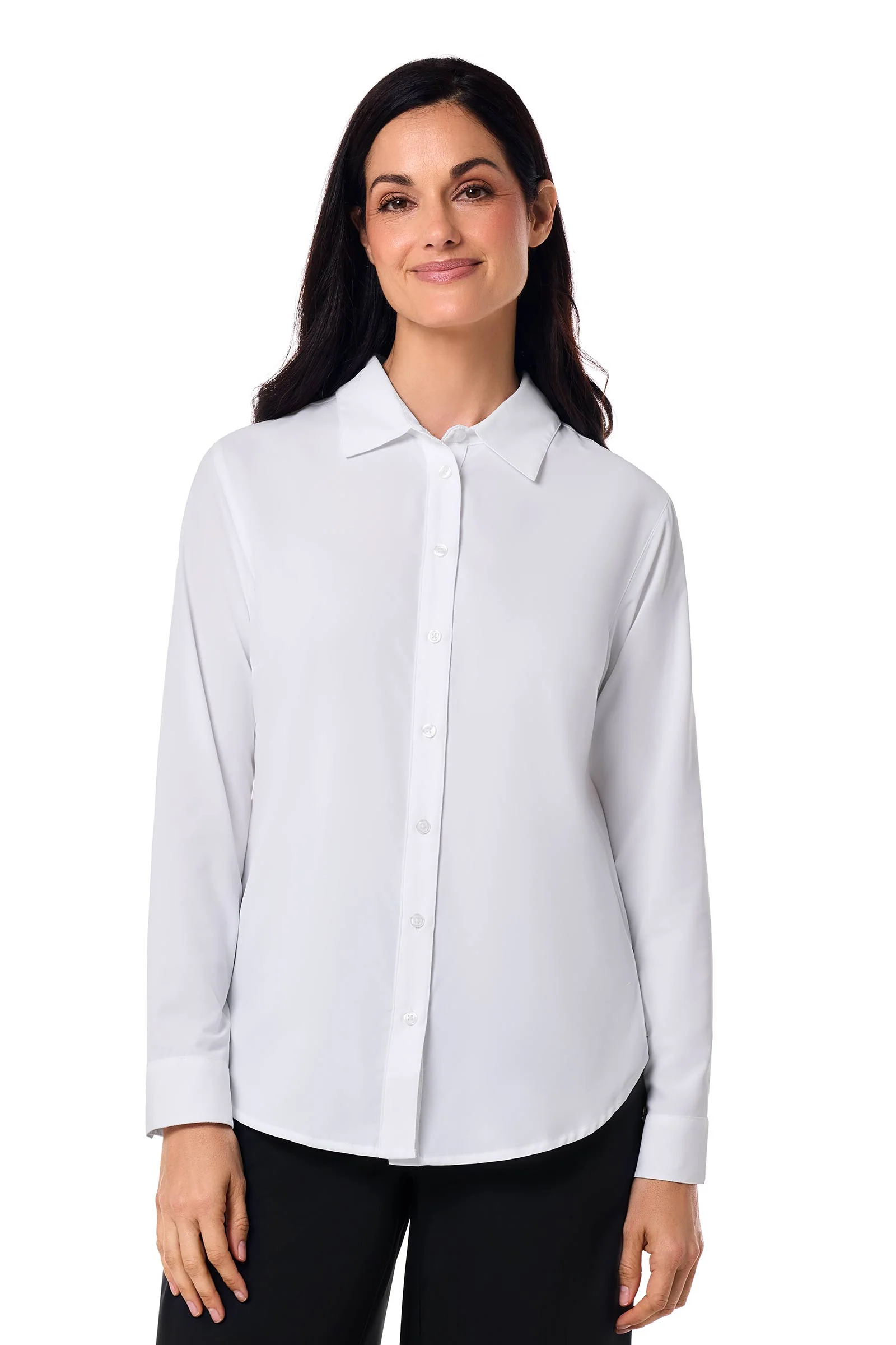 Women's Rhodes Long Sleeve Shirt | White - Image 2