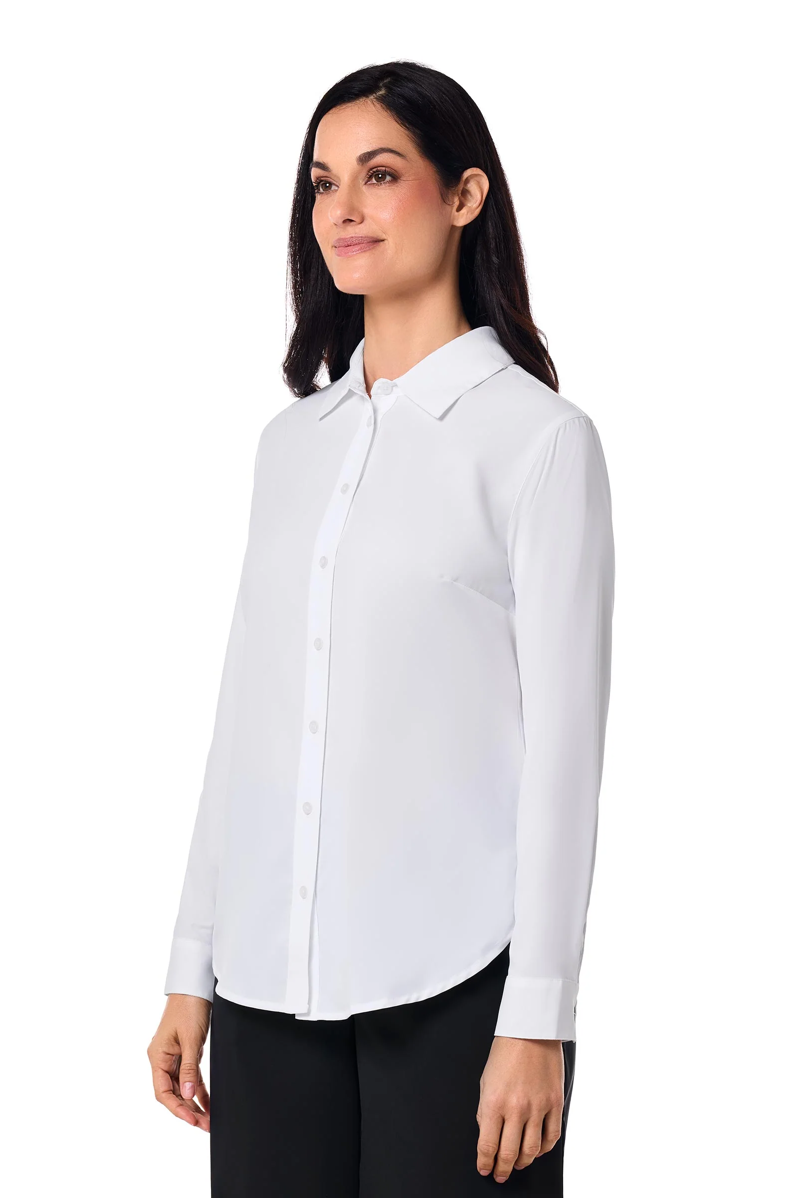 Women's Rhodes Long Sleeve Shirt | White - Image 3