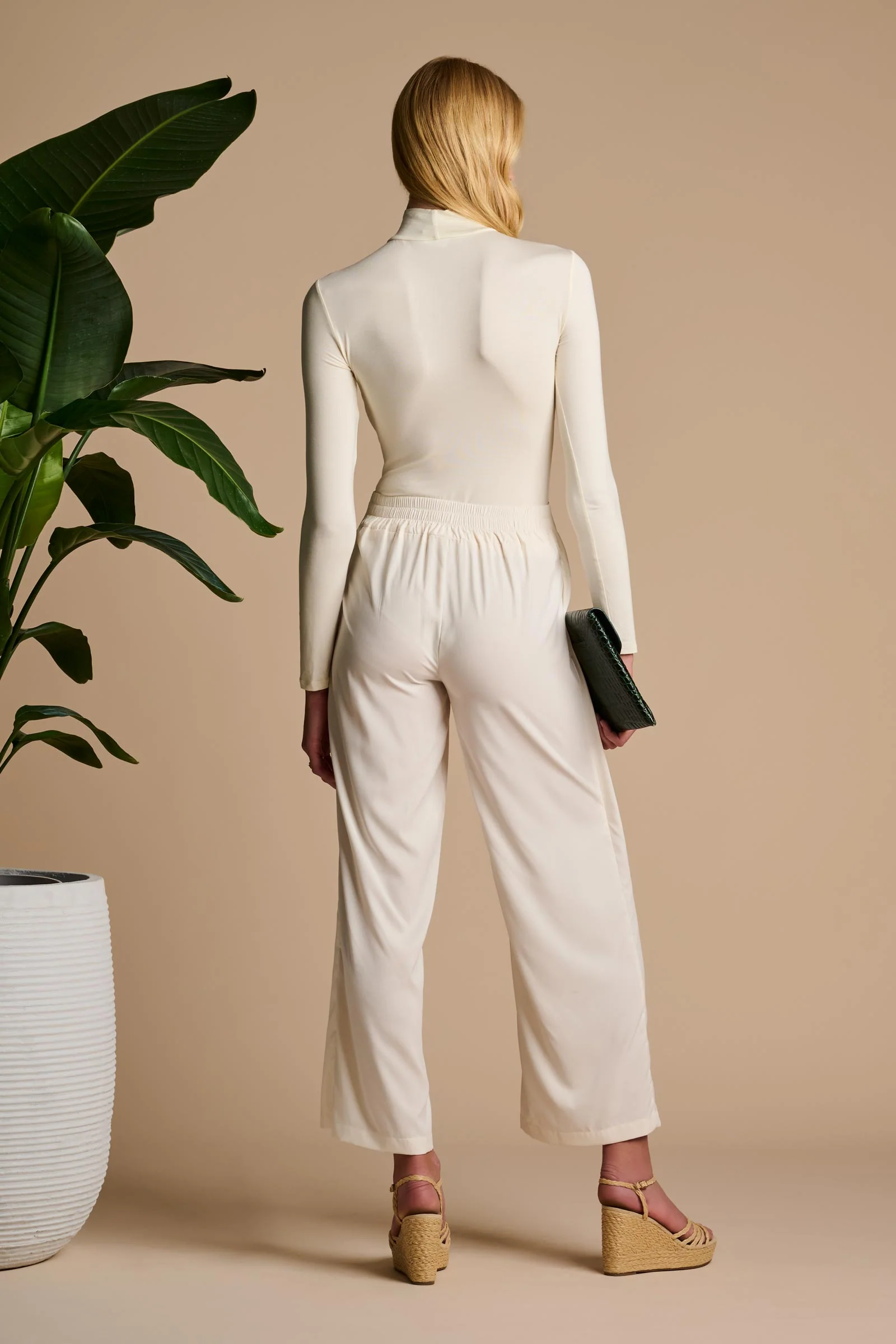 Roule Turtleneck Top | Vanilla - Image 3