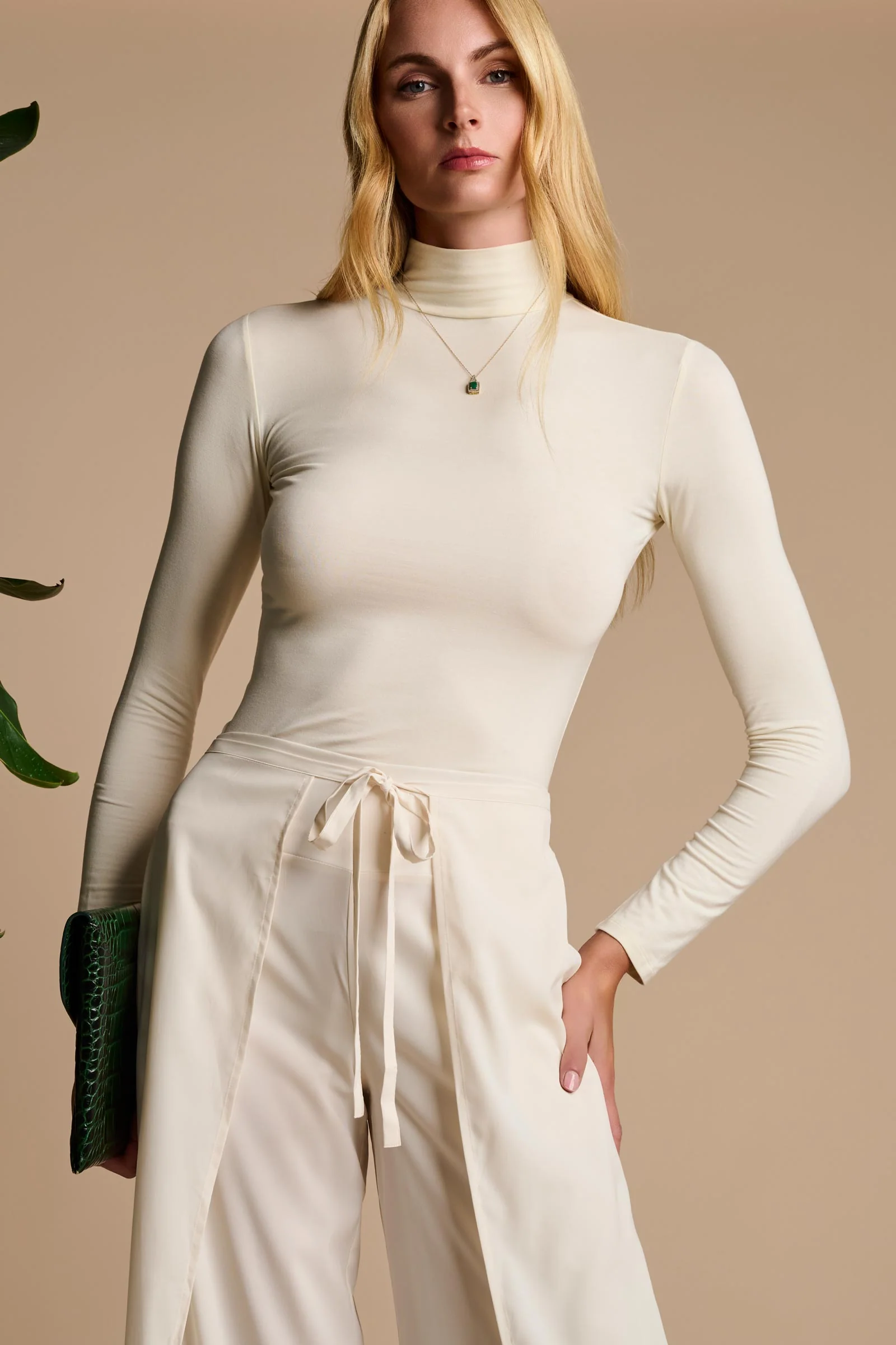 Roule Turtleneck Top | Vanilla - Image 5