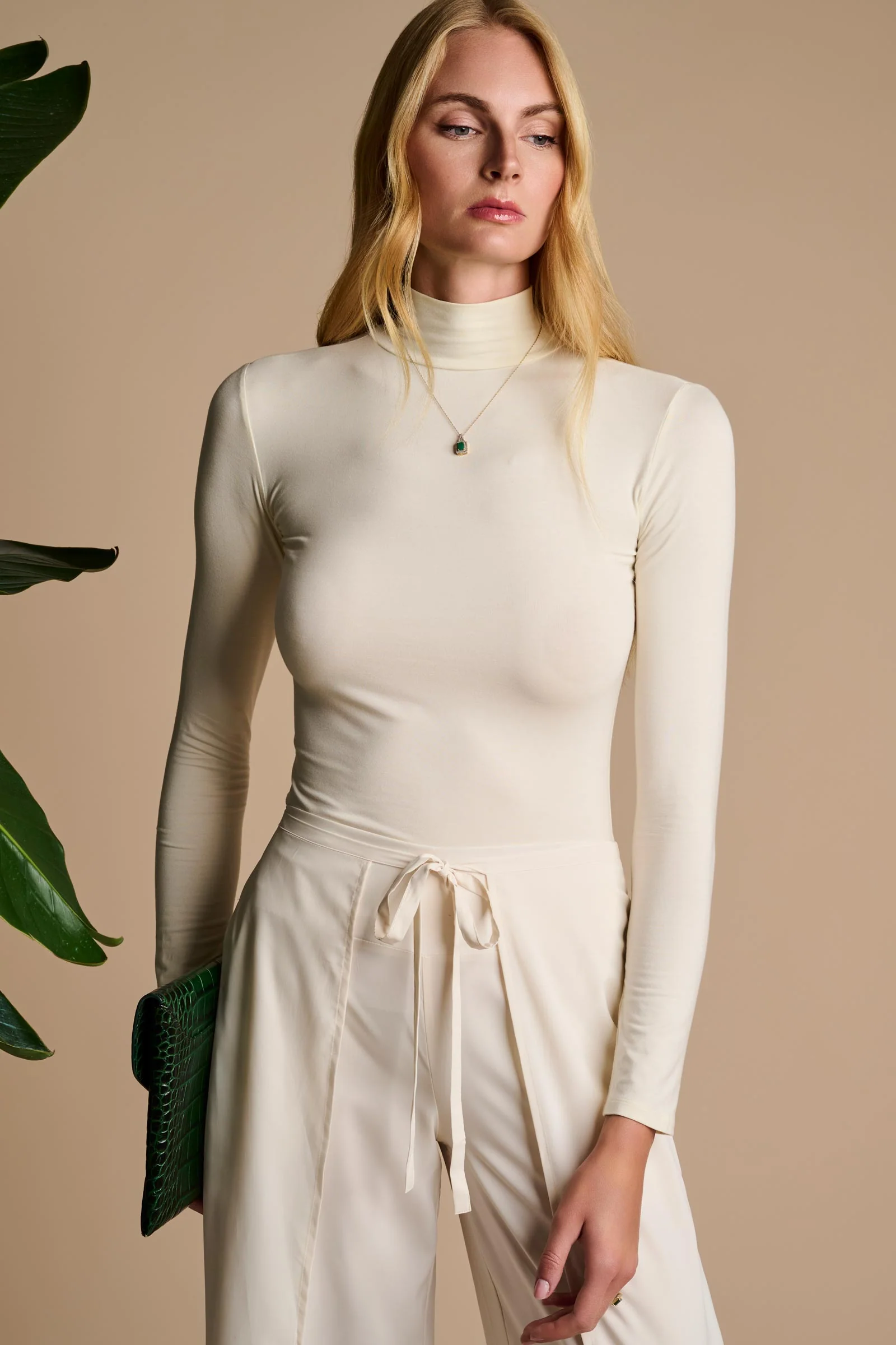Roule Turtleneck Top | Vanilla - Image 8