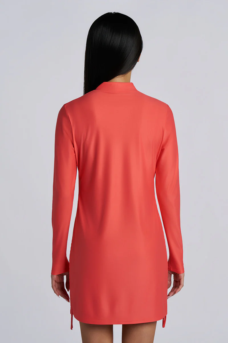 Women's Key Biscayne Ruche Swim Top | Coral Reef - Image 4