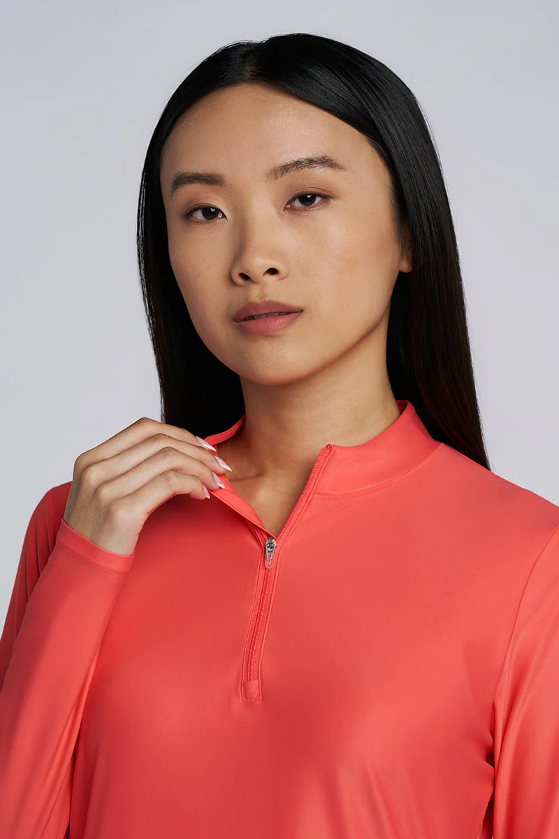 Women's Key Biscayne Ruche Swim Top | Coral Reef - Image 8