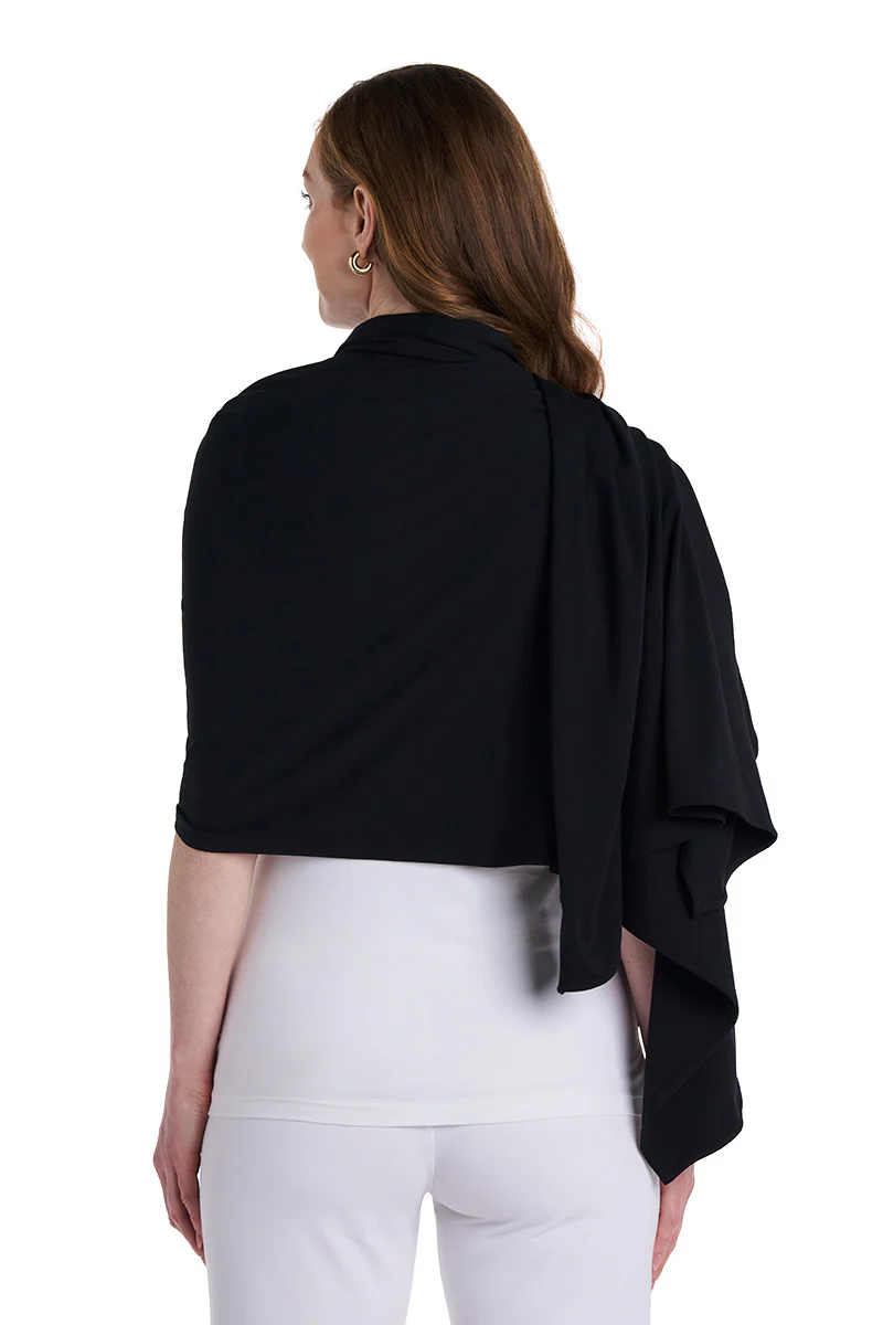 Women's Sanibel Everyday Beach Shawl | Black - Image 5