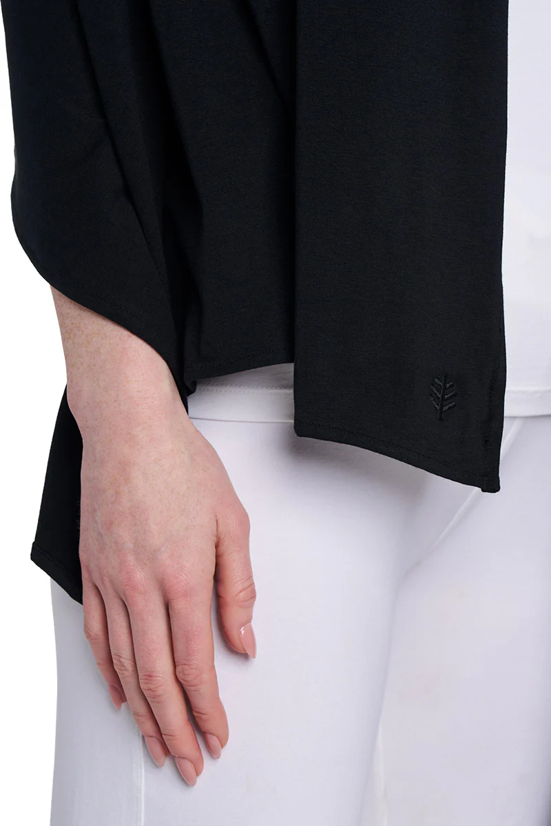 Women's Sanibel Everyday Beach Shawl | Black - Image 6