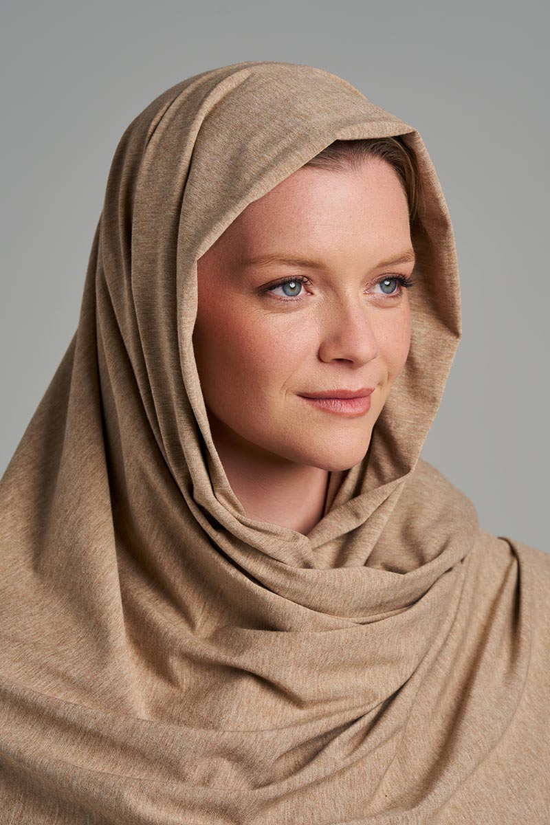 Women's Sanibel Everyday Beach Shawl | Dark Taupe Heather - Image 12
