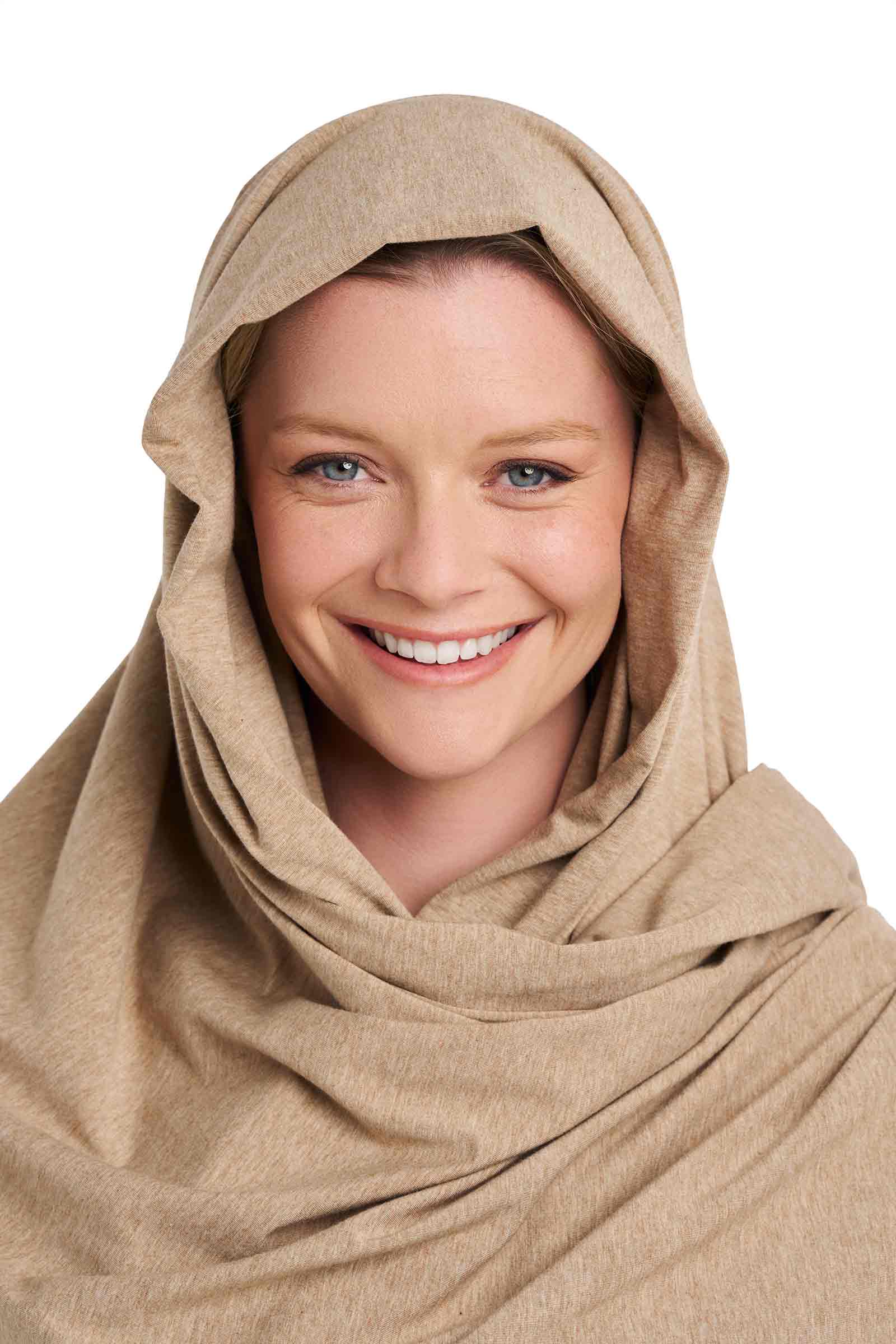 Women's Sanibel Everyday Beach Shawl | Dark Taupe Heather - Image 13