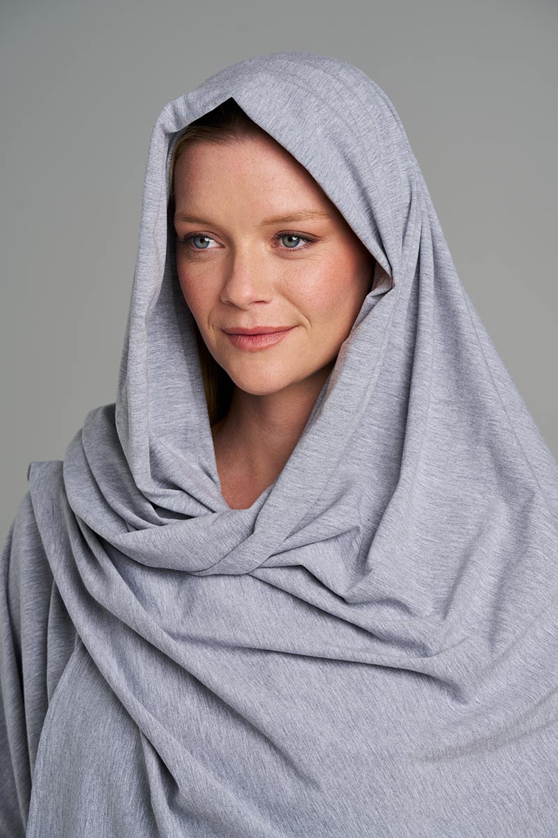 Women's Sanibel Everyday Beach Shawl | Grey Heather - Image 10