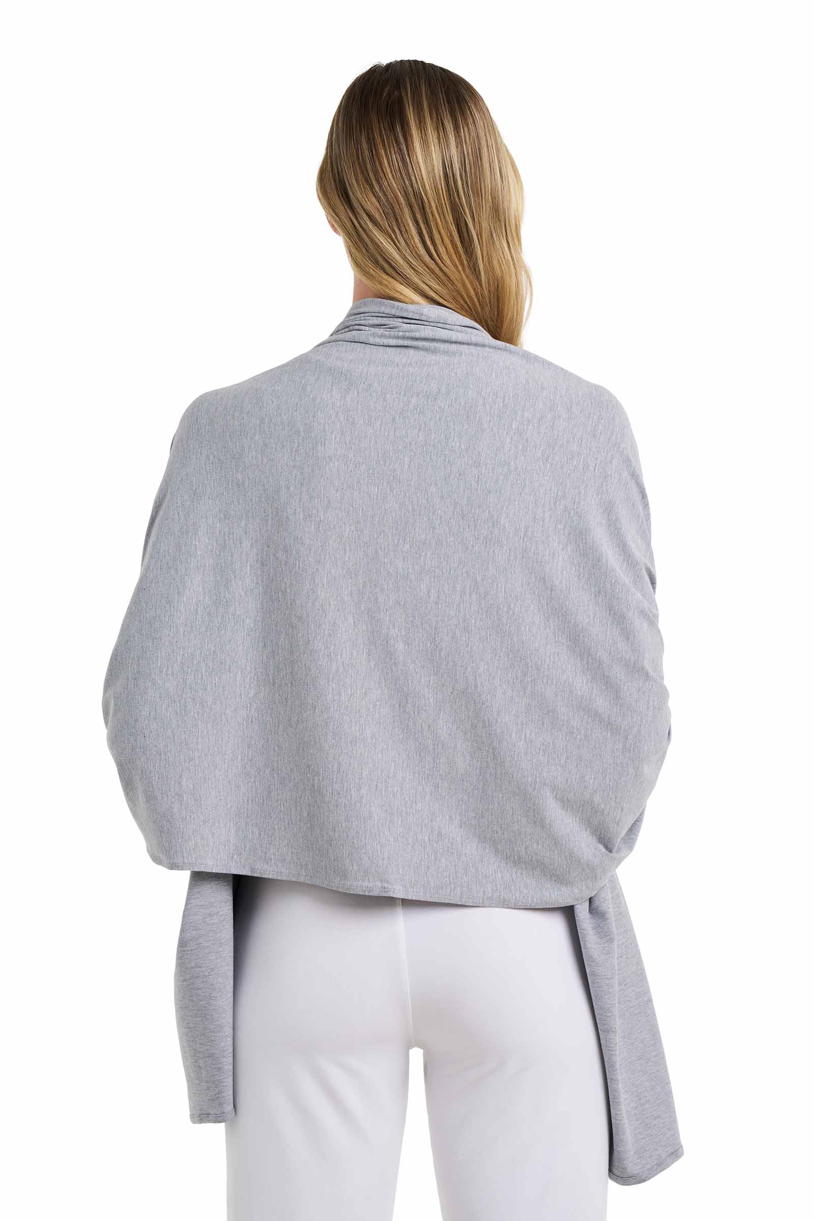 Women's Sanibel Everyday Beach Shawl | Grey Heather - Image 4