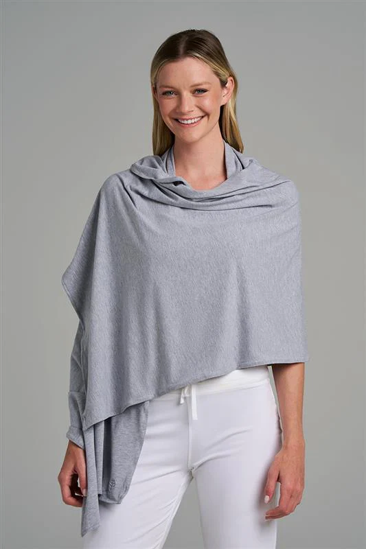 Women's Sanibel Everyday Beach Shawl | Grey Heather - Image 5