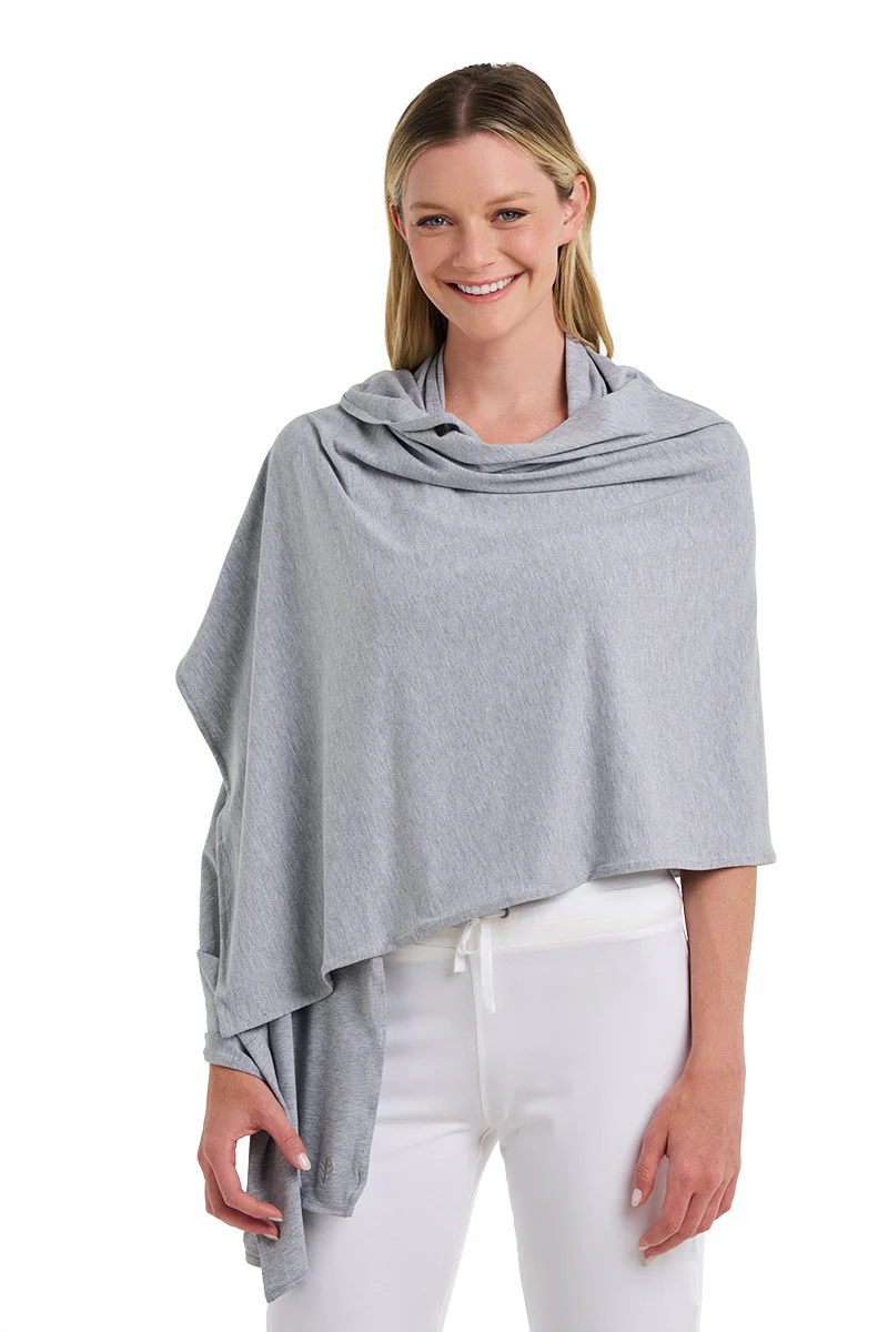 Women's Sanibel Everyday Beach Shawl | Grey Heather - Image 6