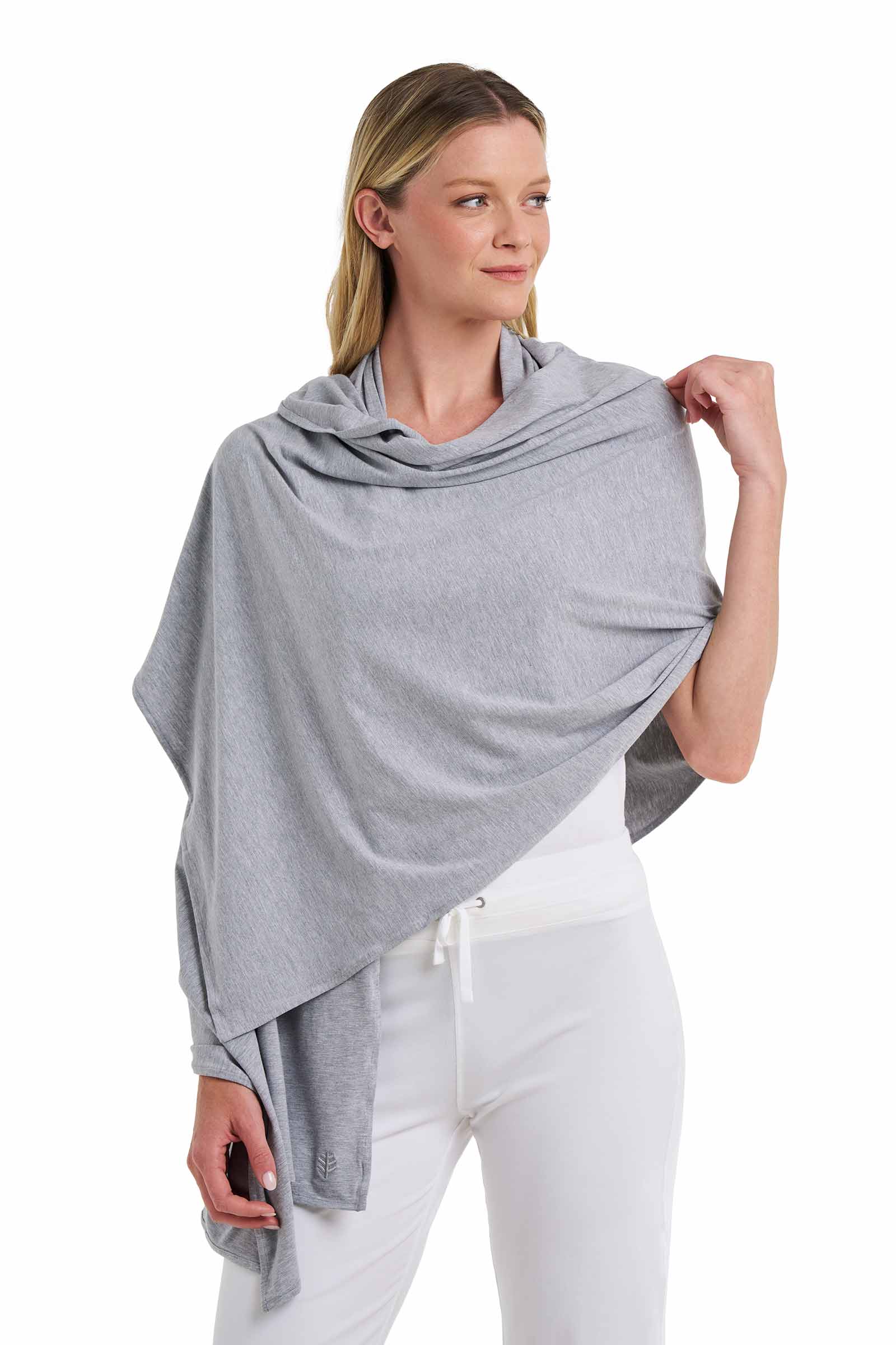 Women's Sanibel Everyday Beach Shawl | Grey Heather - Image 7