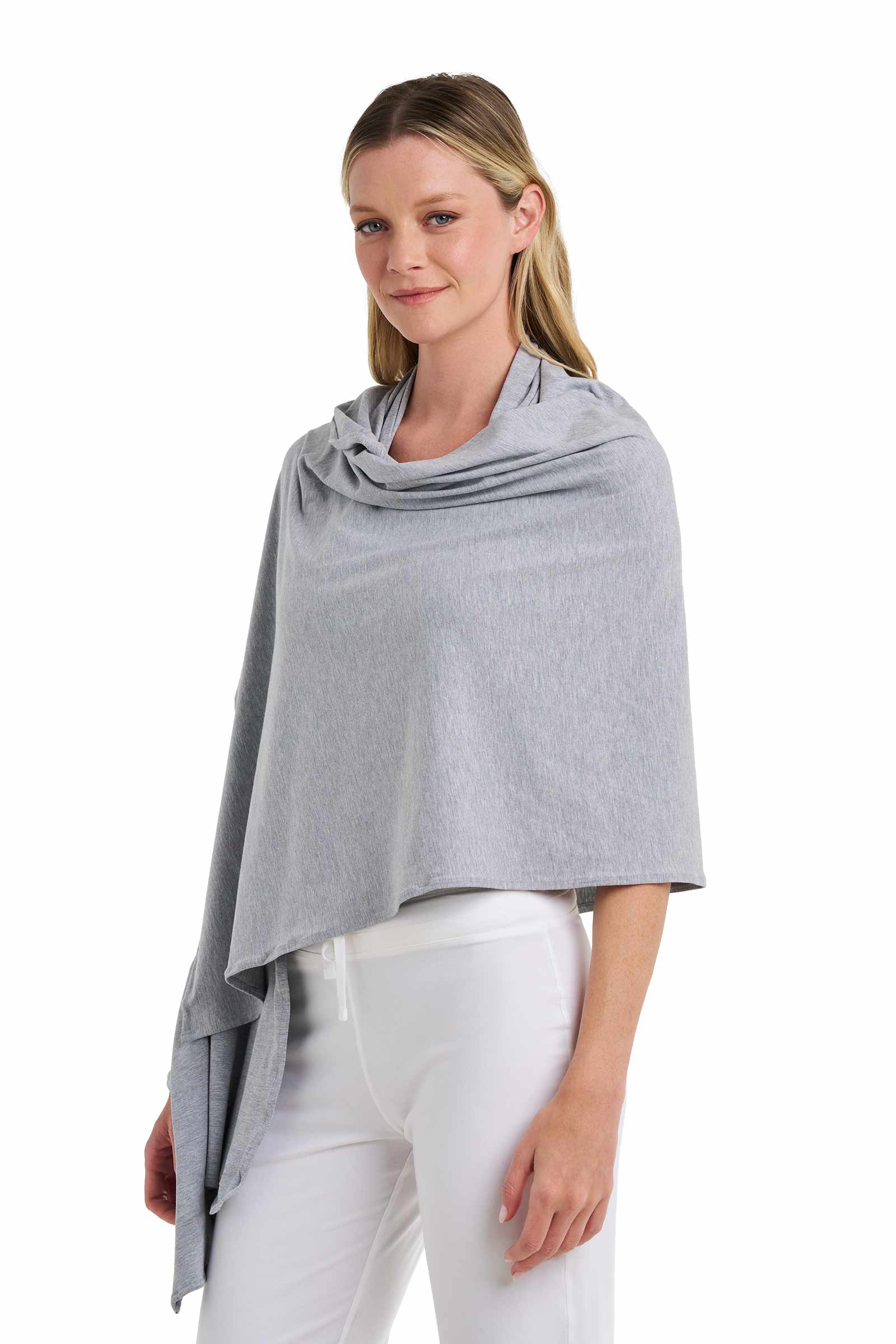Women's Sanibel Everyday Beach Shawl | Grey Heather - Image 8