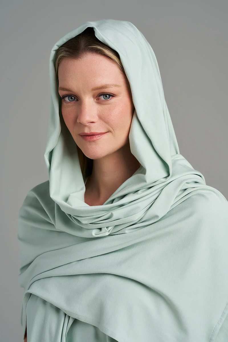 Women's Sanibel Everyday Beach Shawl | Misty Aqua - Image 3
