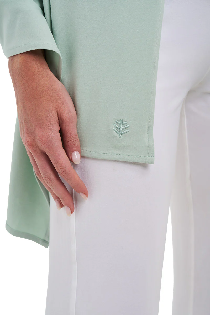 Women's Sanibel Everyday Beach Shawl | Misty Aqua - Image 8