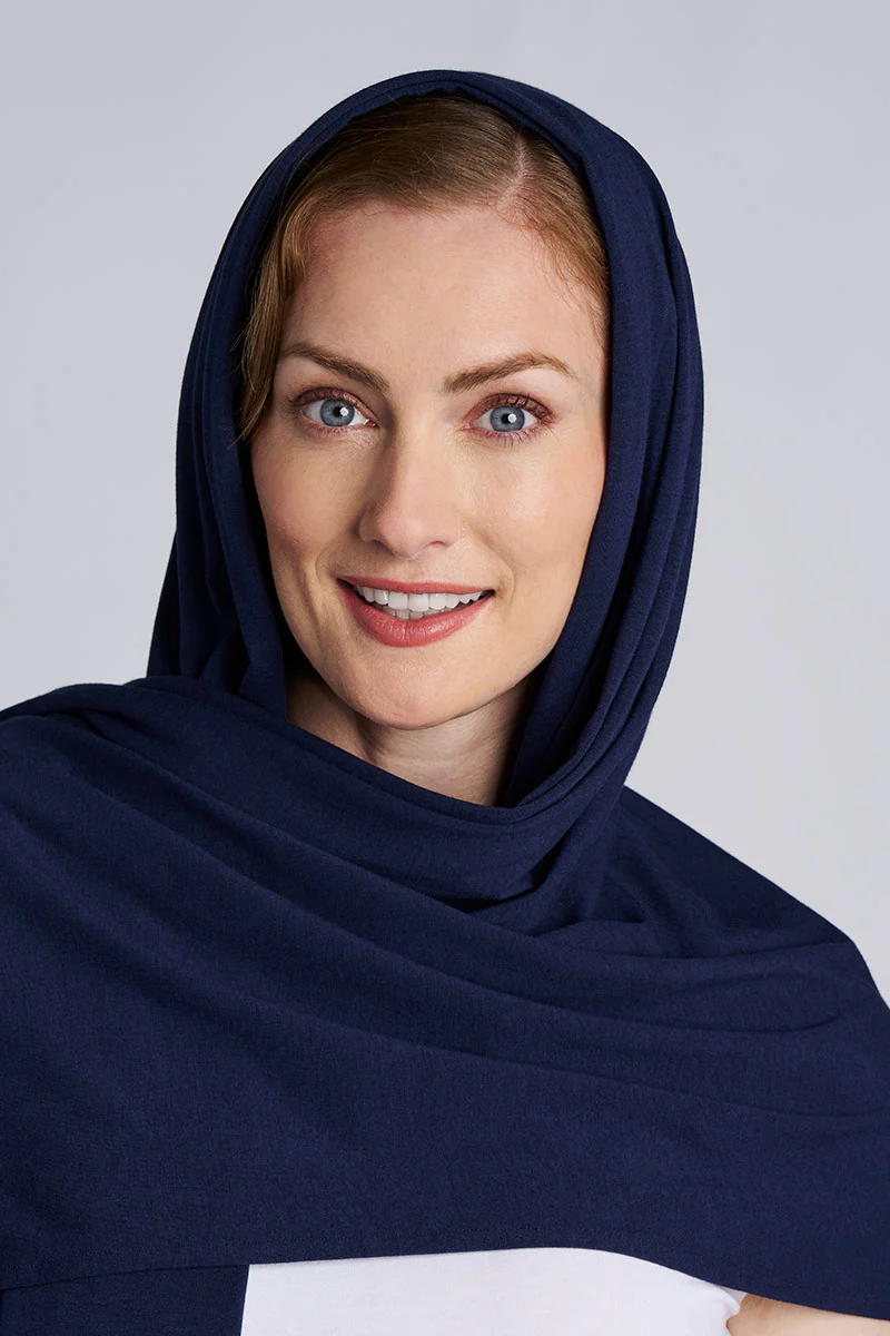 Women's Sanibel Everyday Beach Shawl | Navy - Image 3