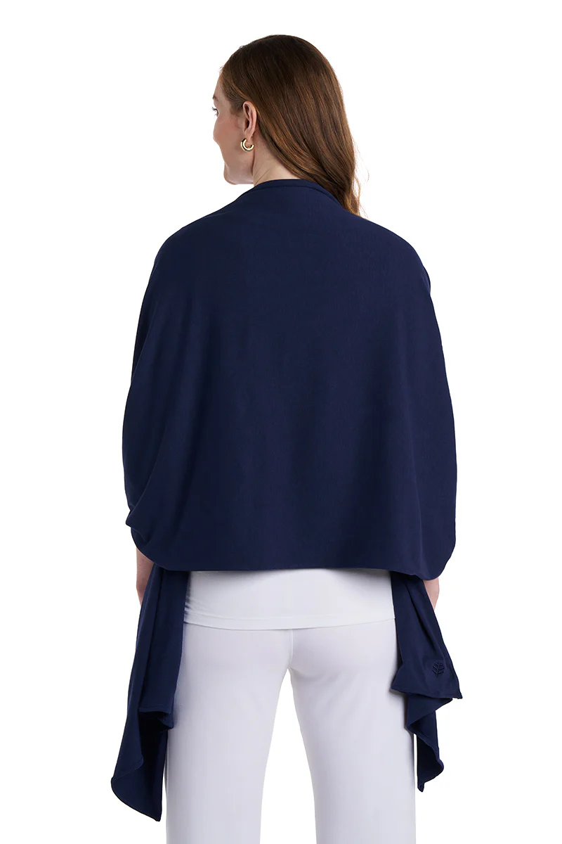 Women's Sanibel Everyday Beach Shawl | Navy - Image 5