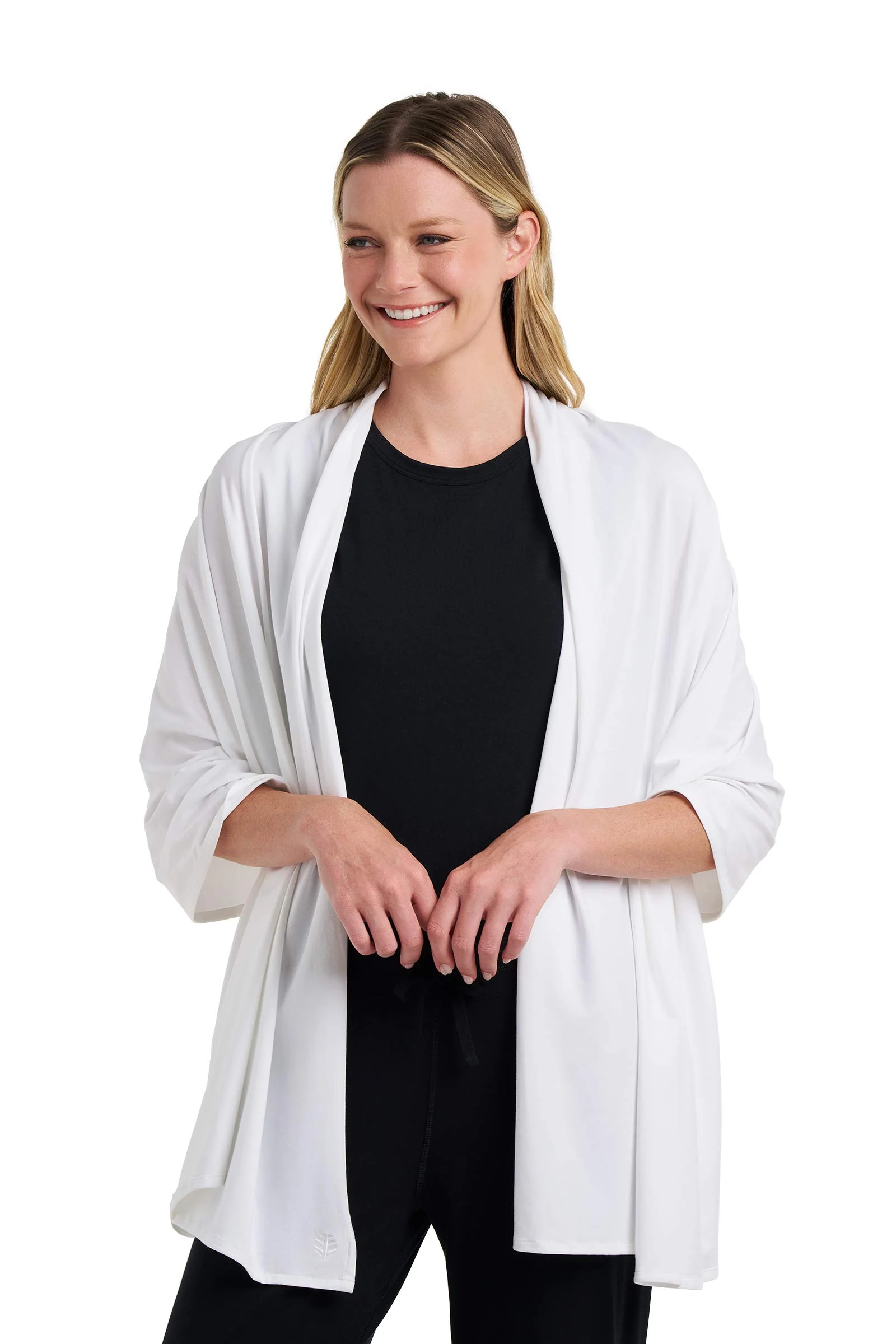 Women's Sanibel Everyday Beach Shawl | White - Image 2