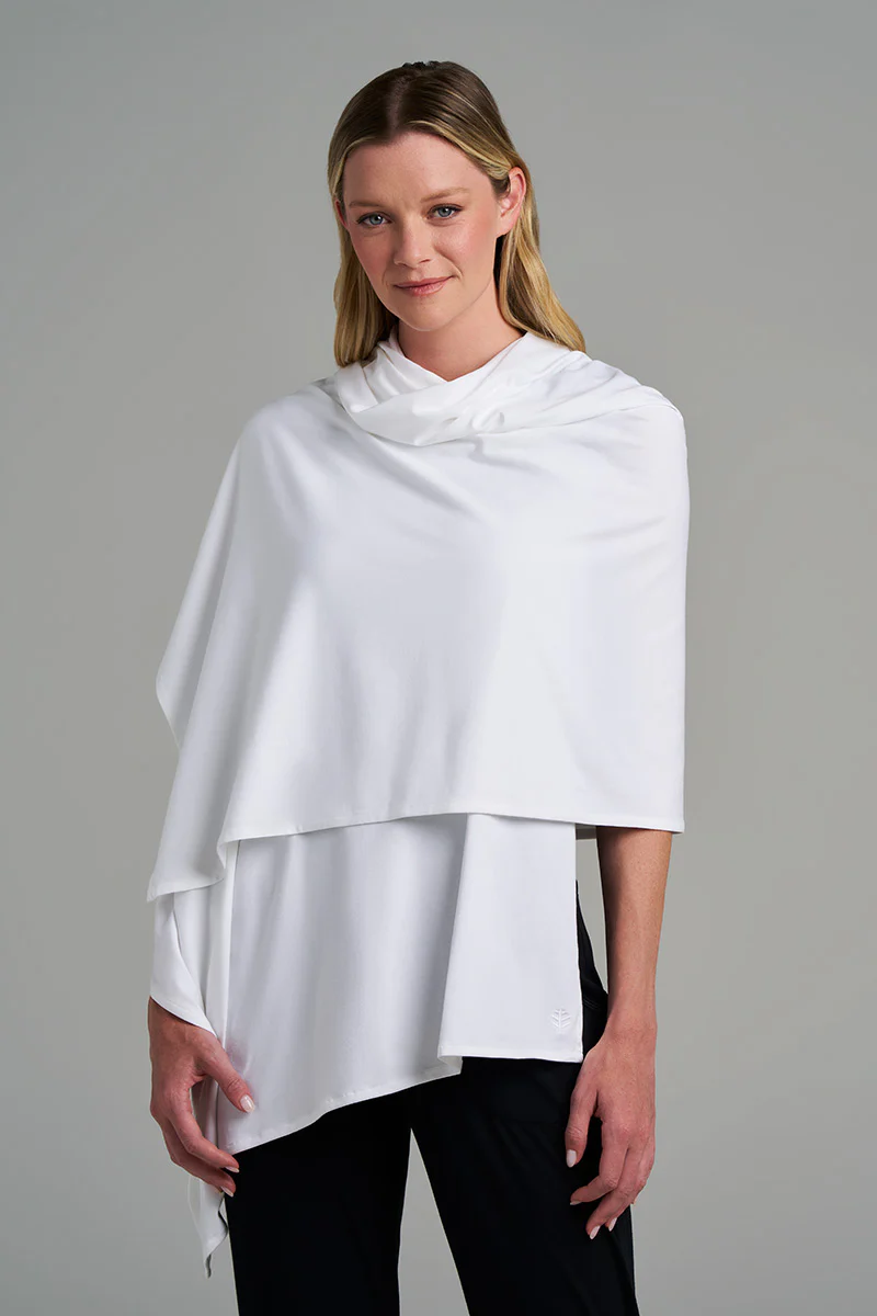 Women's Sanibel Everyday Beach Shawl | White - Image 5