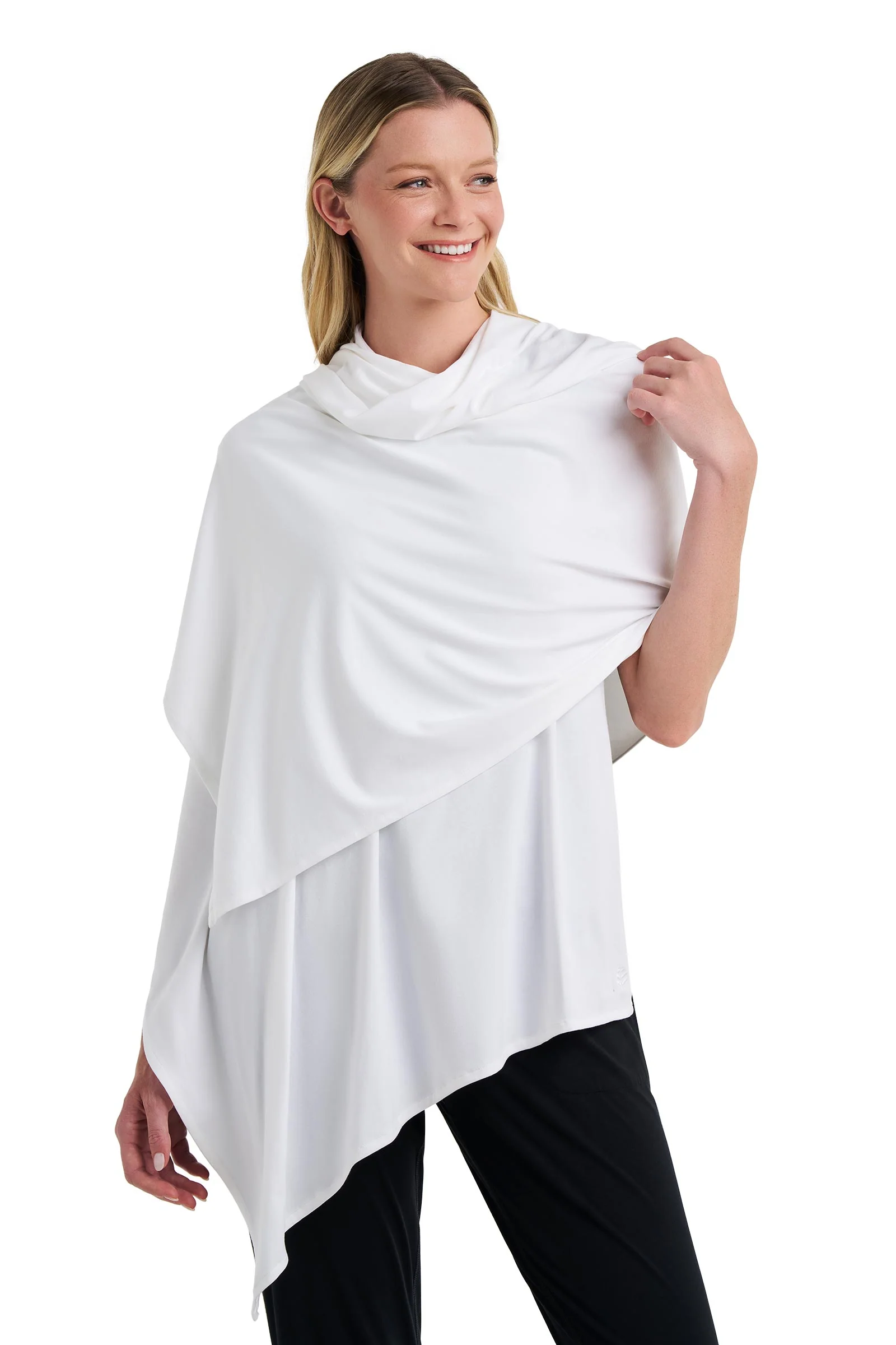 Women's Sanibel Everyday Beach Shawl | White - Image 8