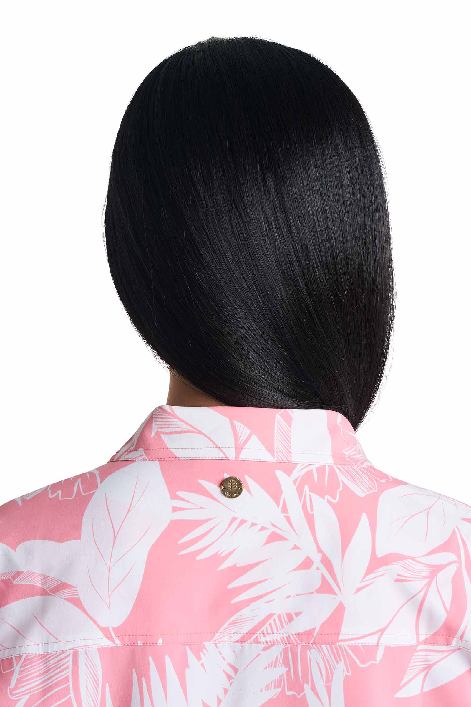 Women's Santorini Tunic Shirt | Flamingo Pink Palm Paradise - Image 5
