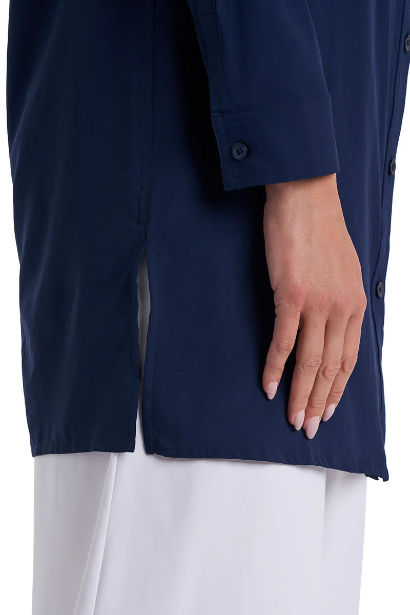 Women's Santorini Tunic Shirt | Navy - Image 5