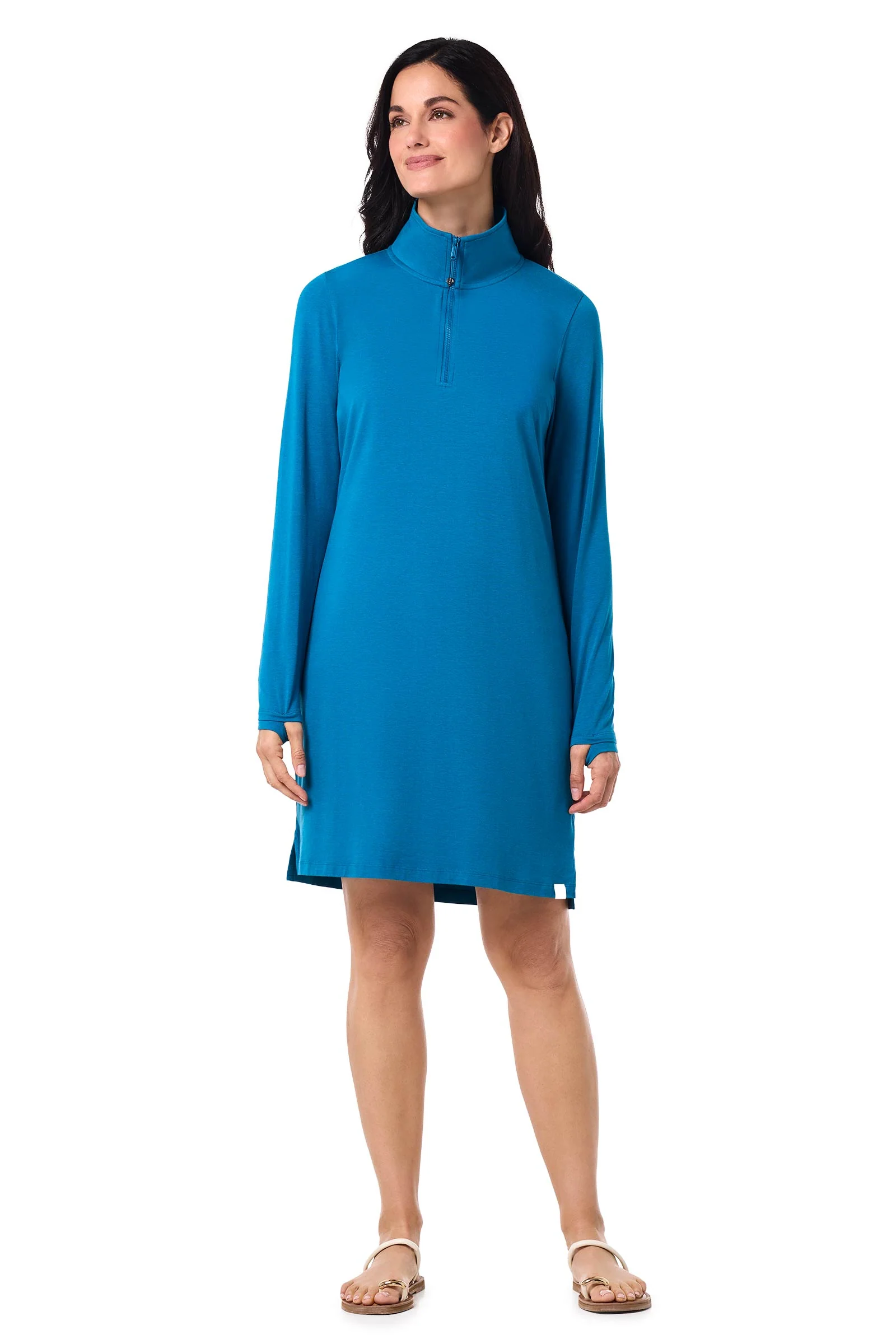 Women's Sarasota Quarter-Zip Dress | Bluejay - Image 2