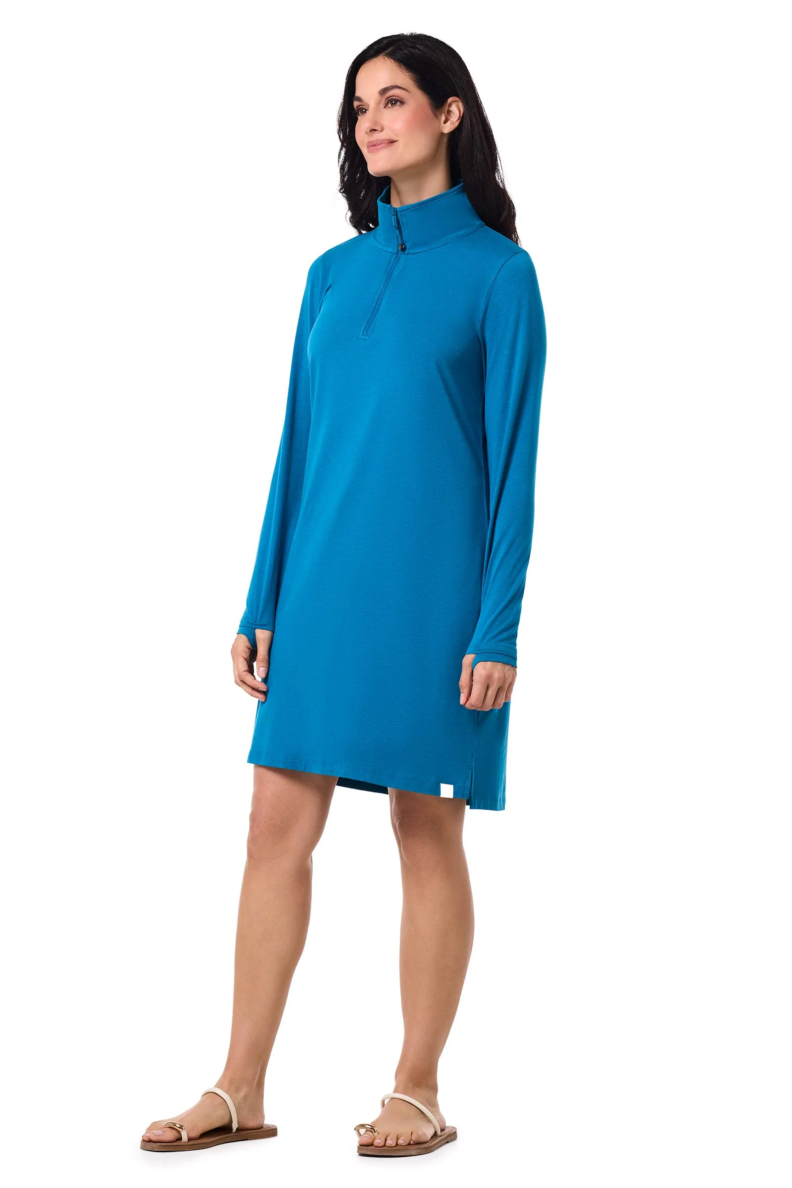 Women's Sarasota Quarter-Zip Dress | Bluejay - Image 3
