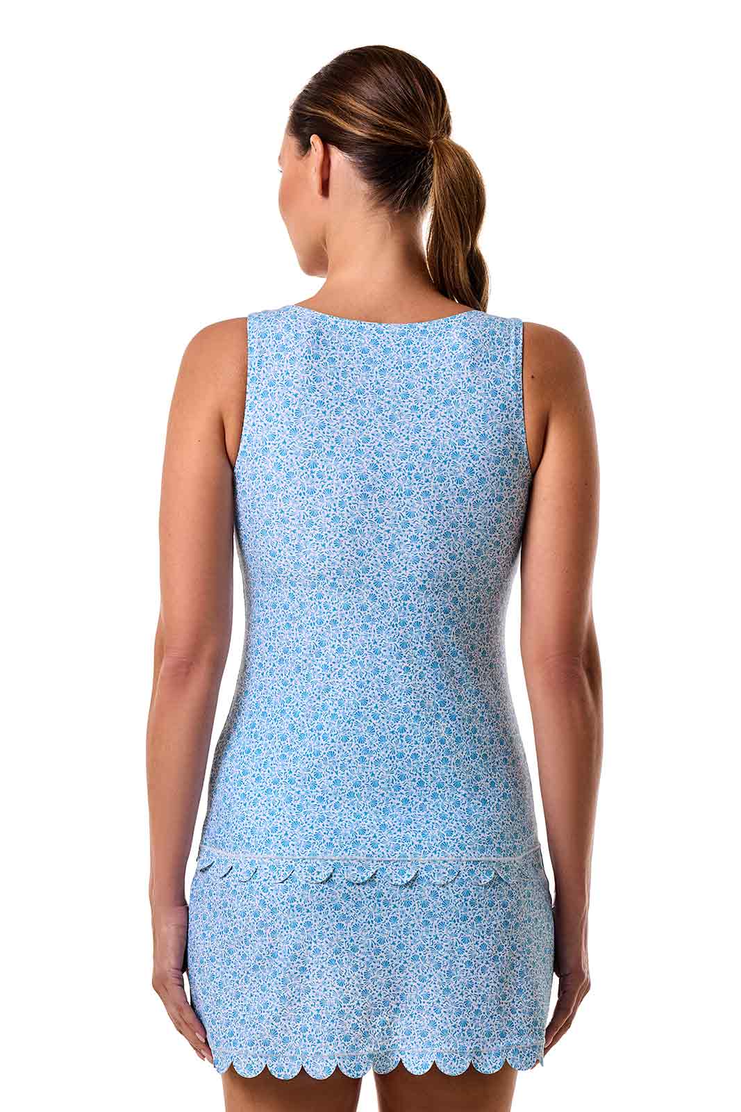 Women's Acropora Tankini with Scallop Detail | Malibu Blue Shell We - Image 4
