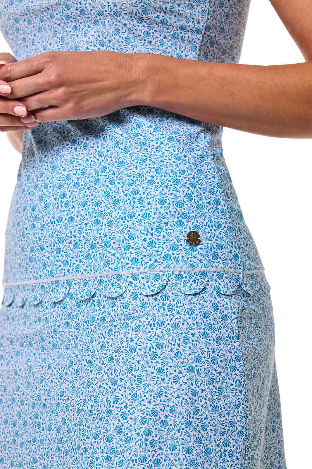 Women's Acropora Tankini with Scallop Detail | Malibu Blue Shell We - Image 5