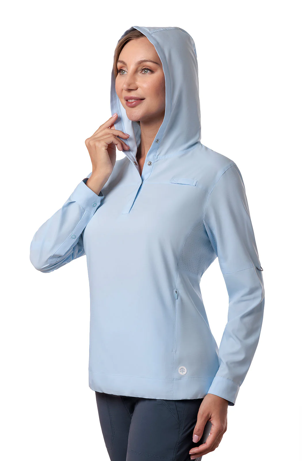 Women's Sea Spray Henley Hoodie | Skyride - Image 10