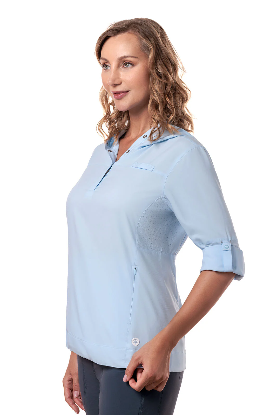 Women's Sea Spray Henley Hoodie | Skyride - Image 14