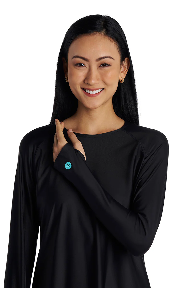Women's Seacoast Crew Cover Up Dress | Black - Image 6