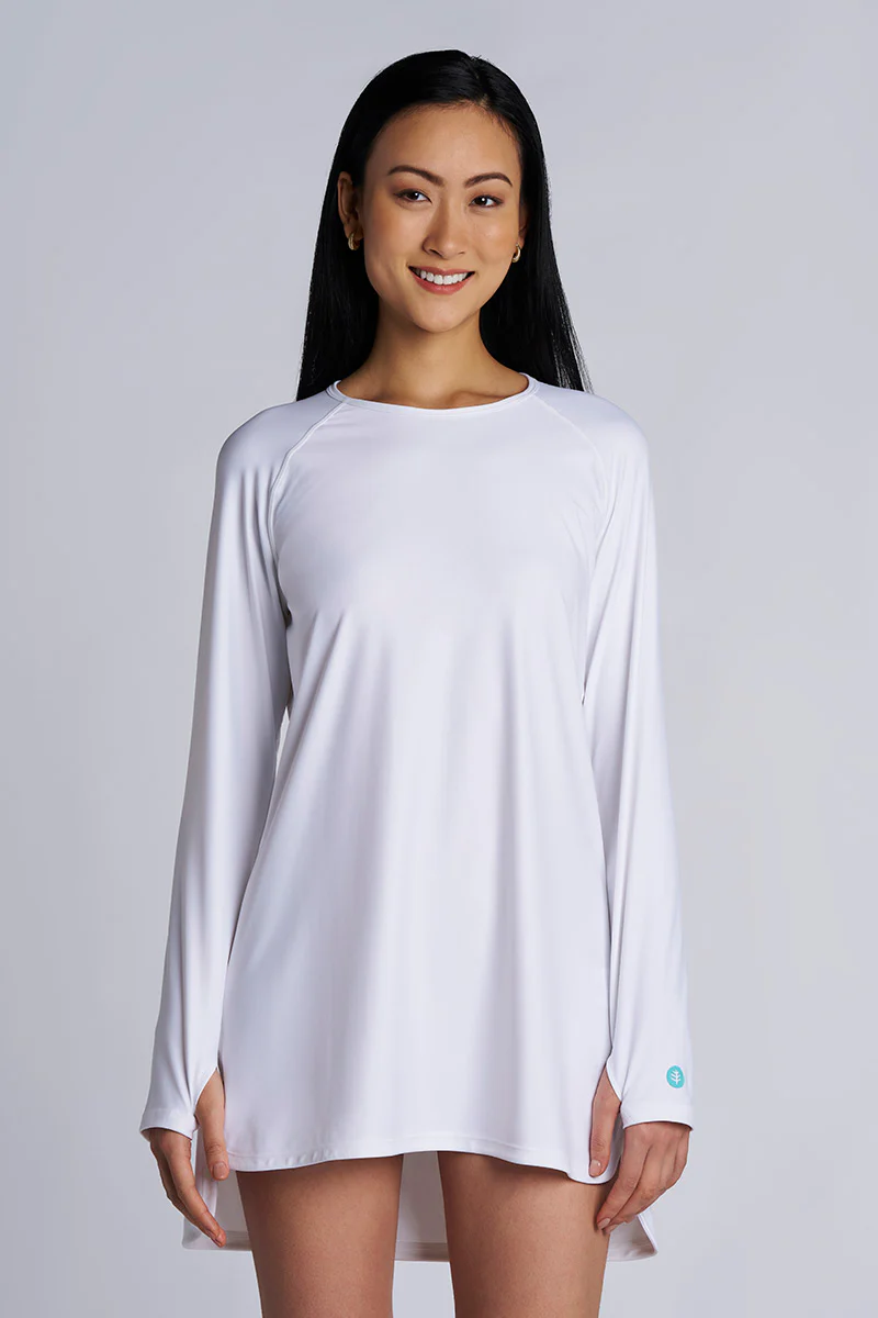 Women's Seacoast Crew Cover Up Dress | White - Image 3
