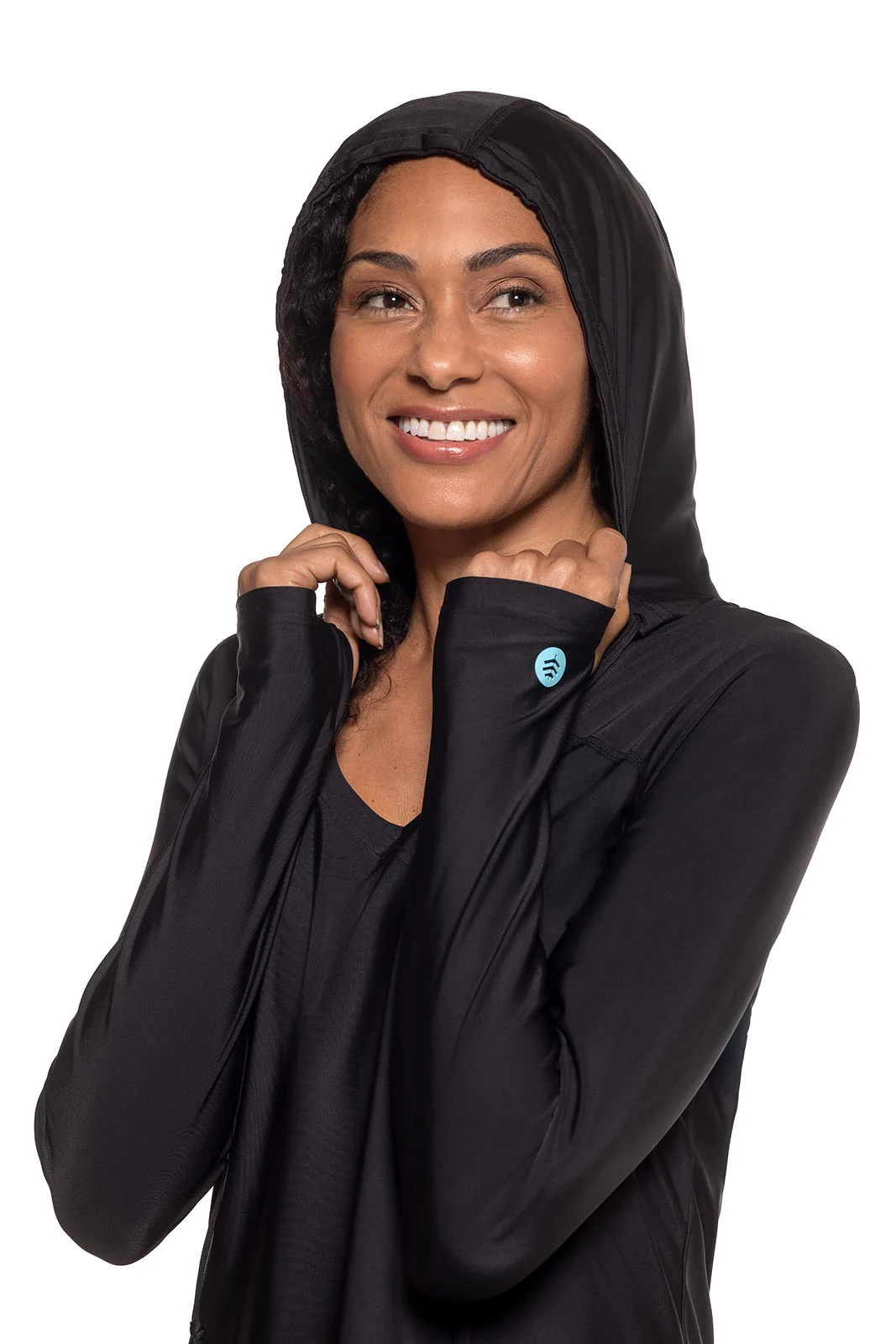 Women's Seacoast Swim Cover-Up Dress | Black - Image 4