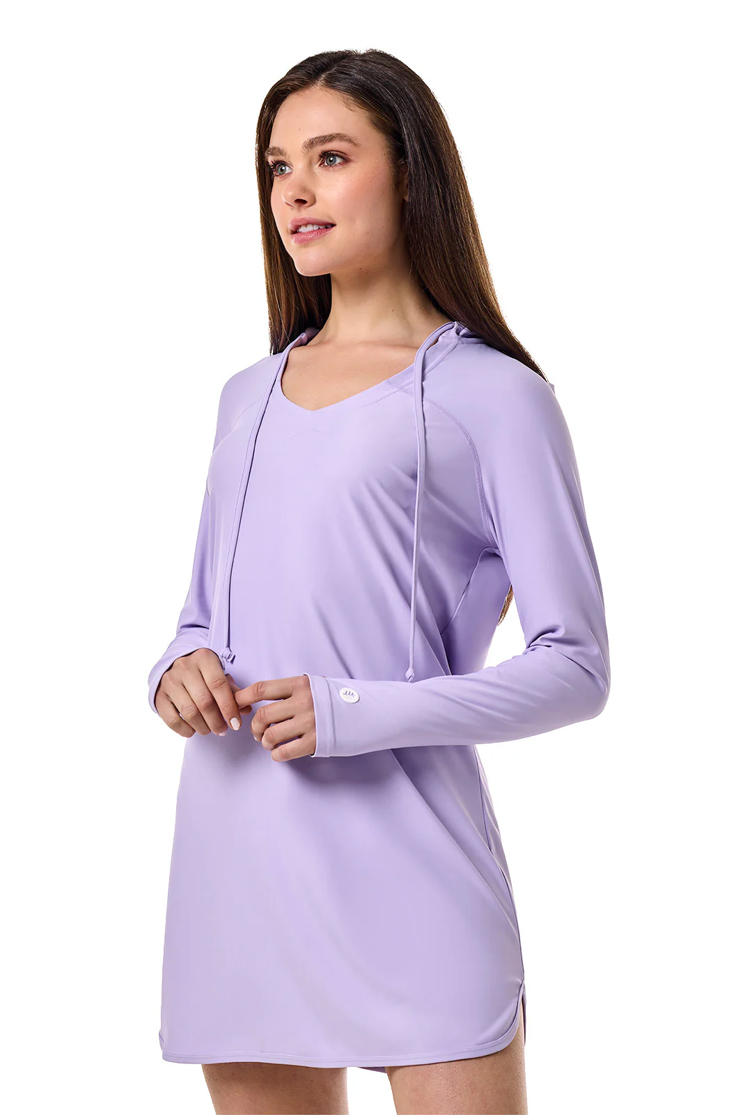 Women's Seacoast Swim Cover-Up Dress | Lavendula - Image 3