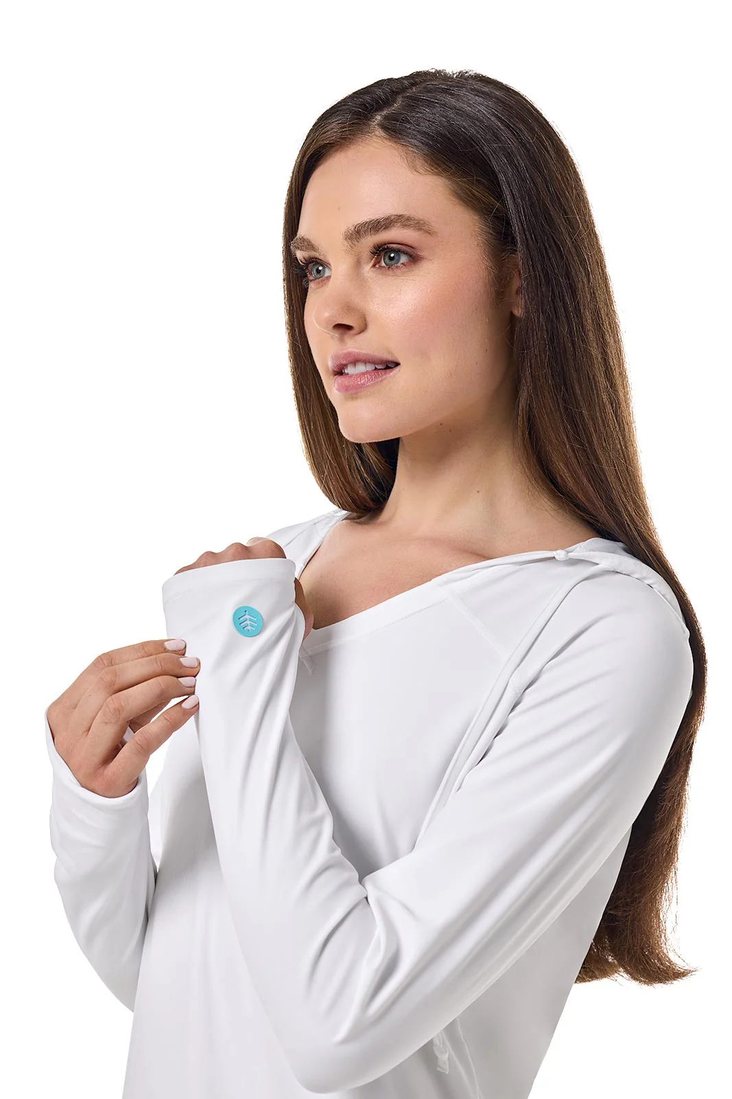 Women's Seacoast Swim Cover-Up Dress | White - Image 7